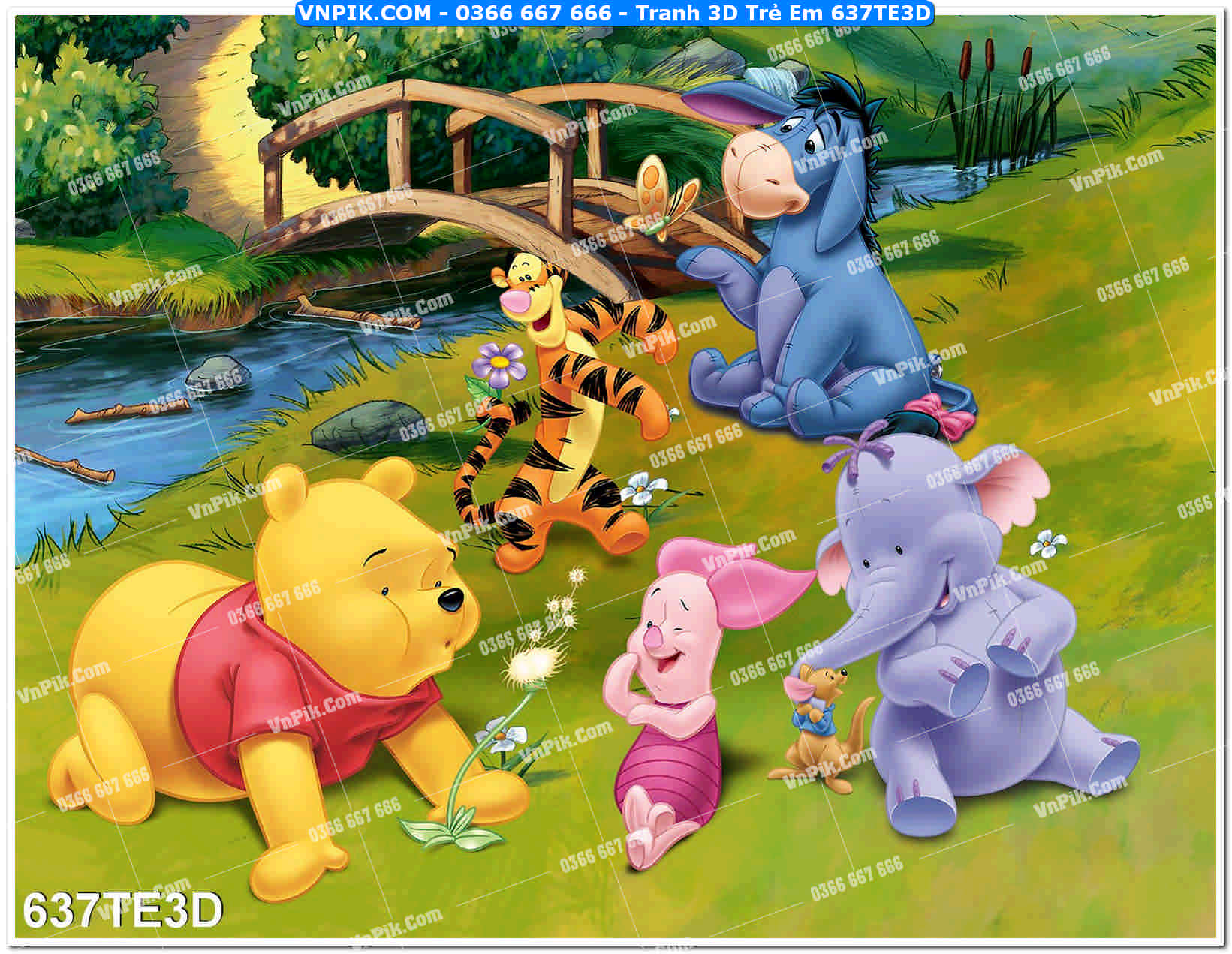 Tranh 3D Trẻ Em 637TE3D