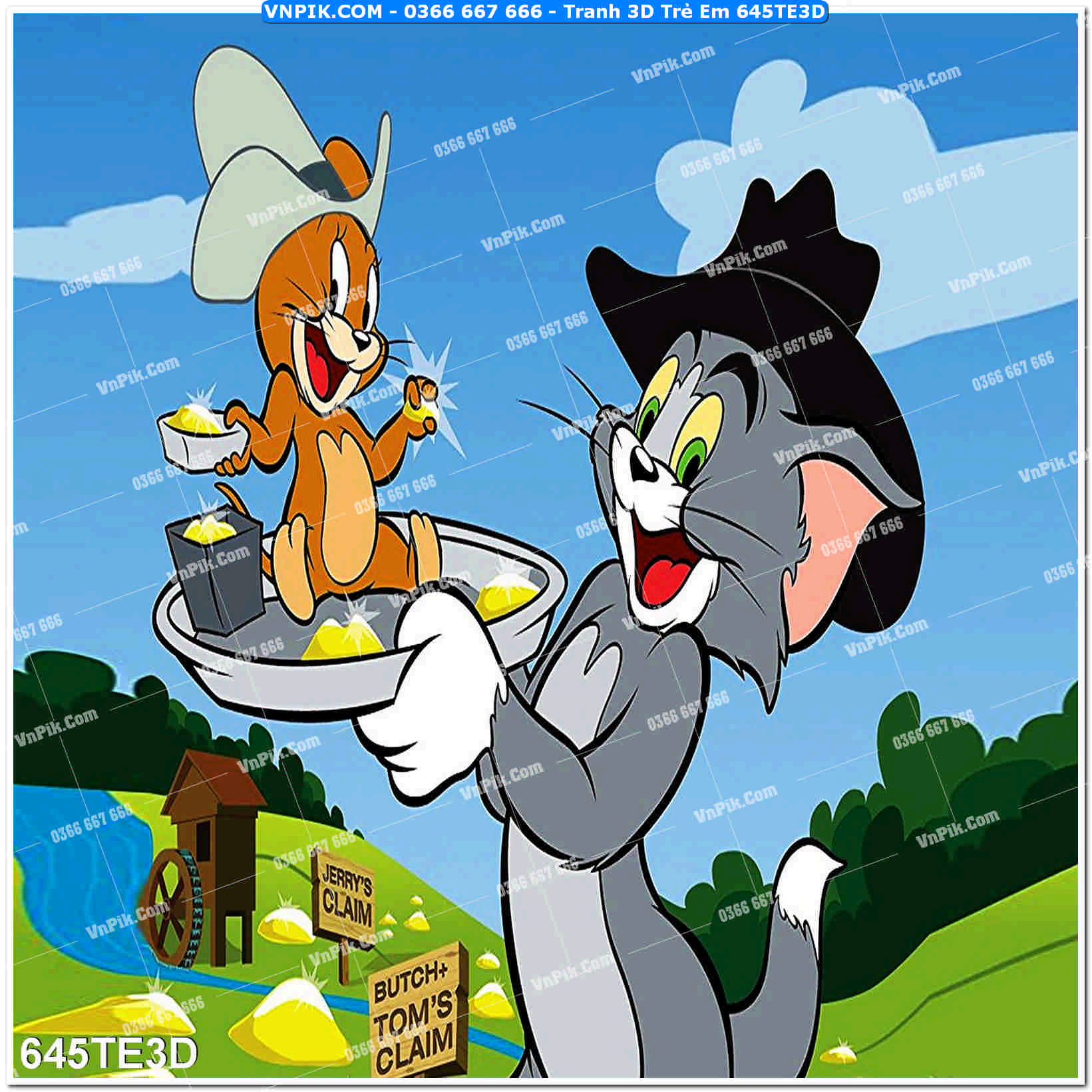 Tranh 3D Trẻ Em 645TE3D