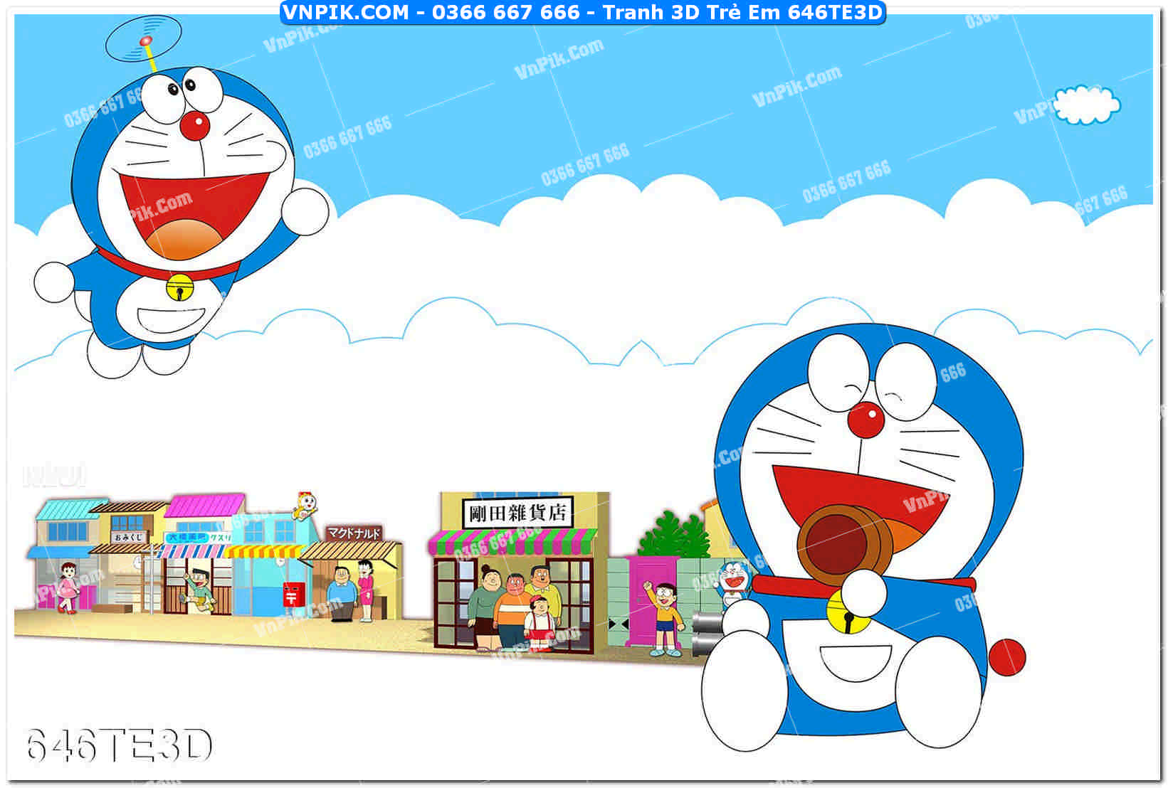 Tranh 3D Trẻ Em 646TE3D