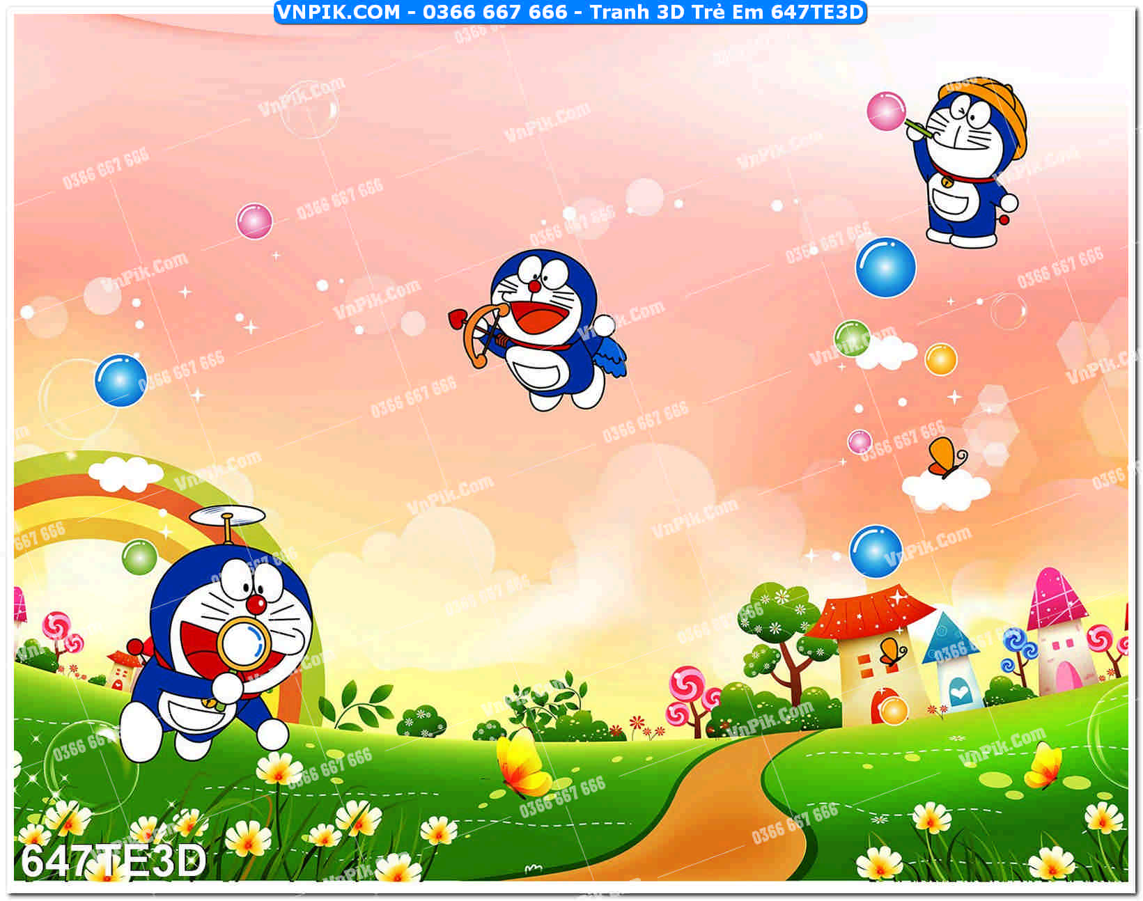 Tranh 3D Trẻ Em 647TE3D