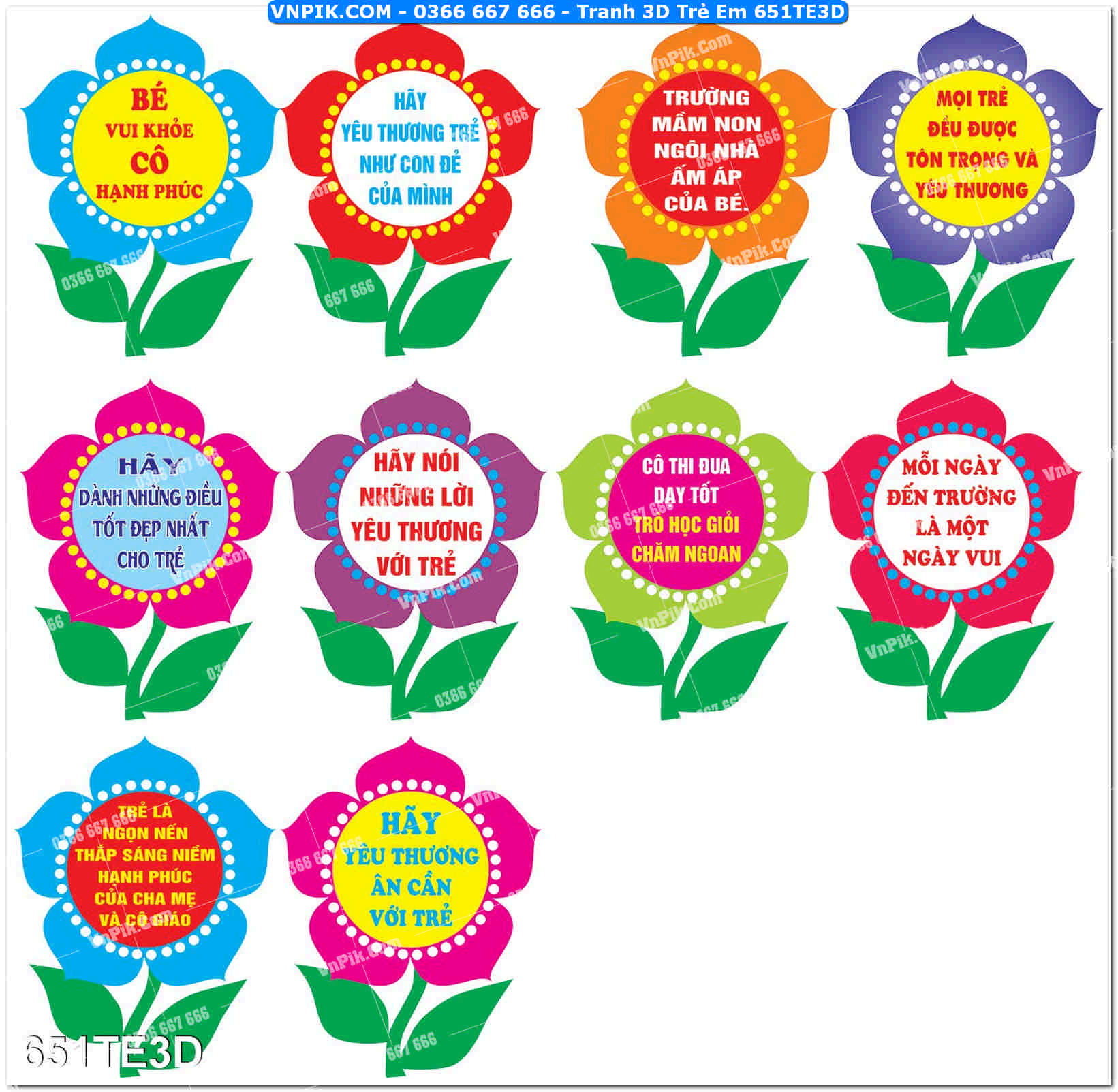 Tranh 3D Trẻ Em 651TE3D