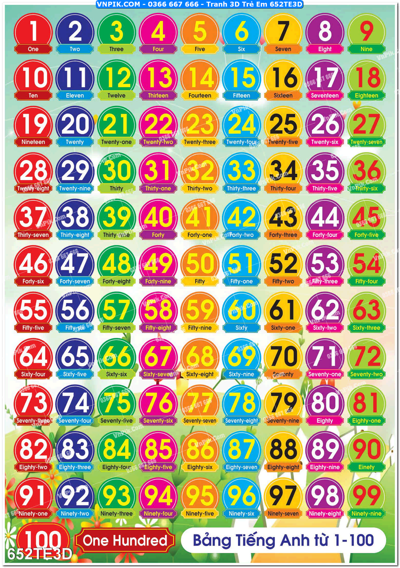 Tranh 3D Trẻ Em 652TE3D