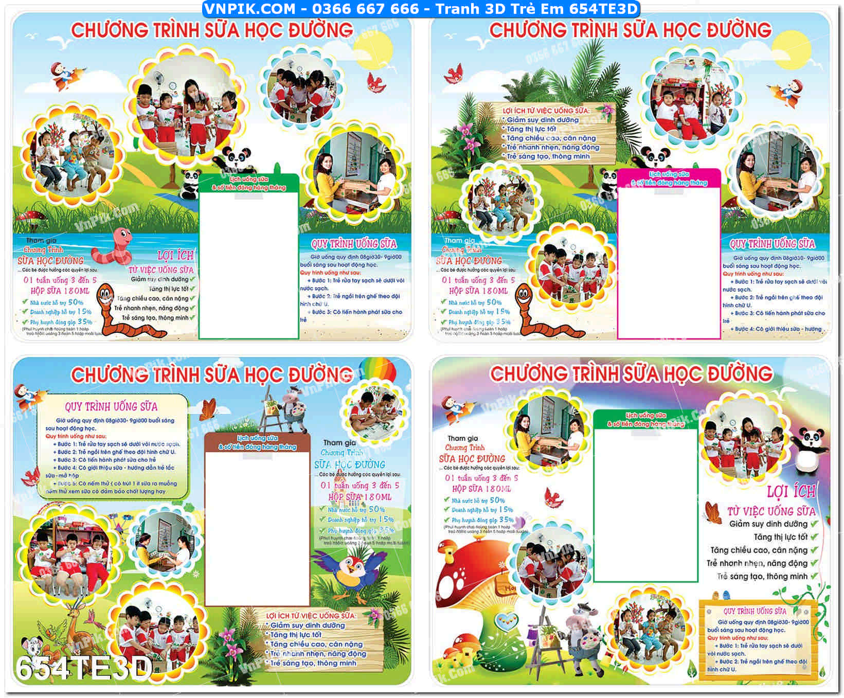 Tranh 3D Trẻ Em 654TE3D