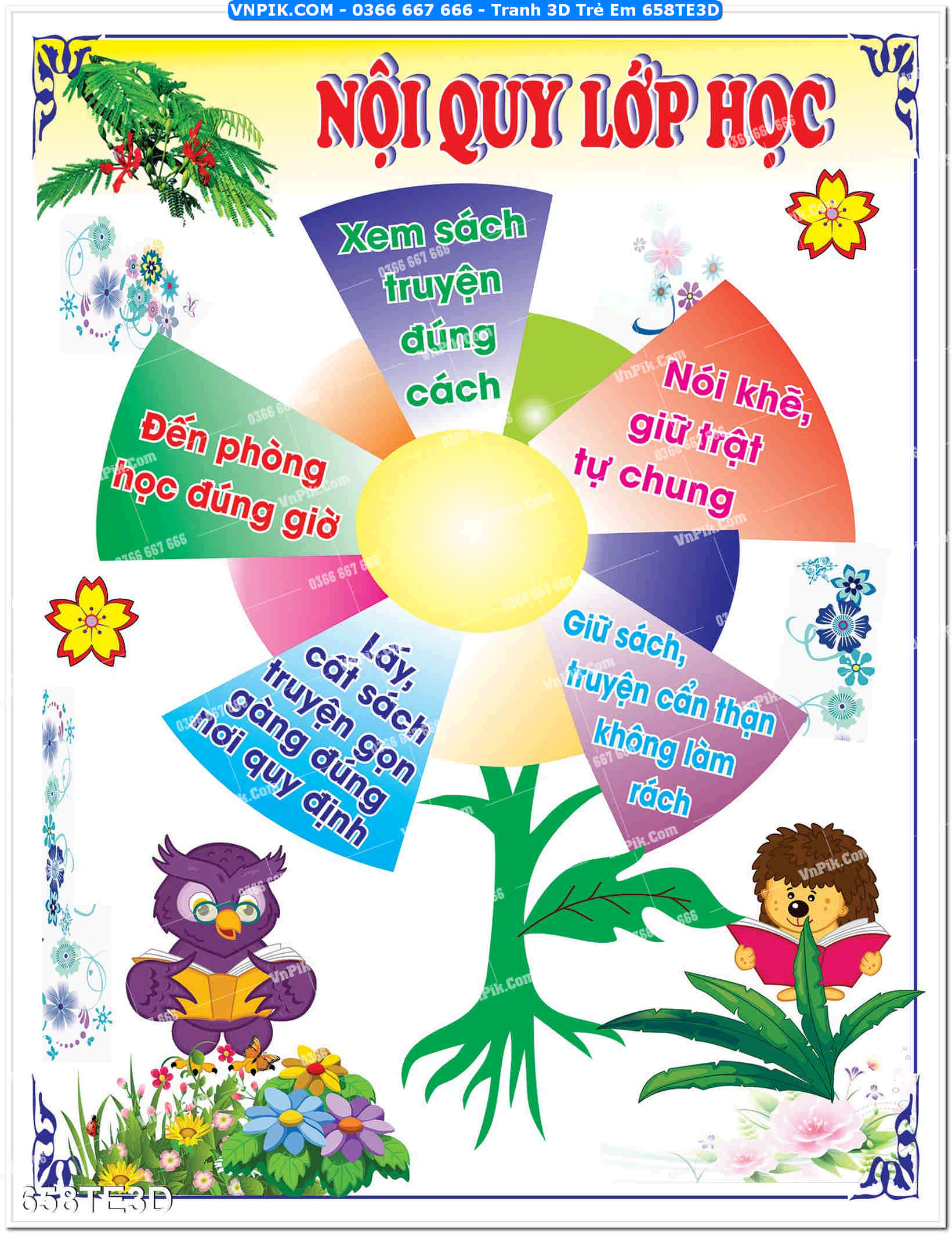 Tranh 3D Trẻ Em 658TE3D