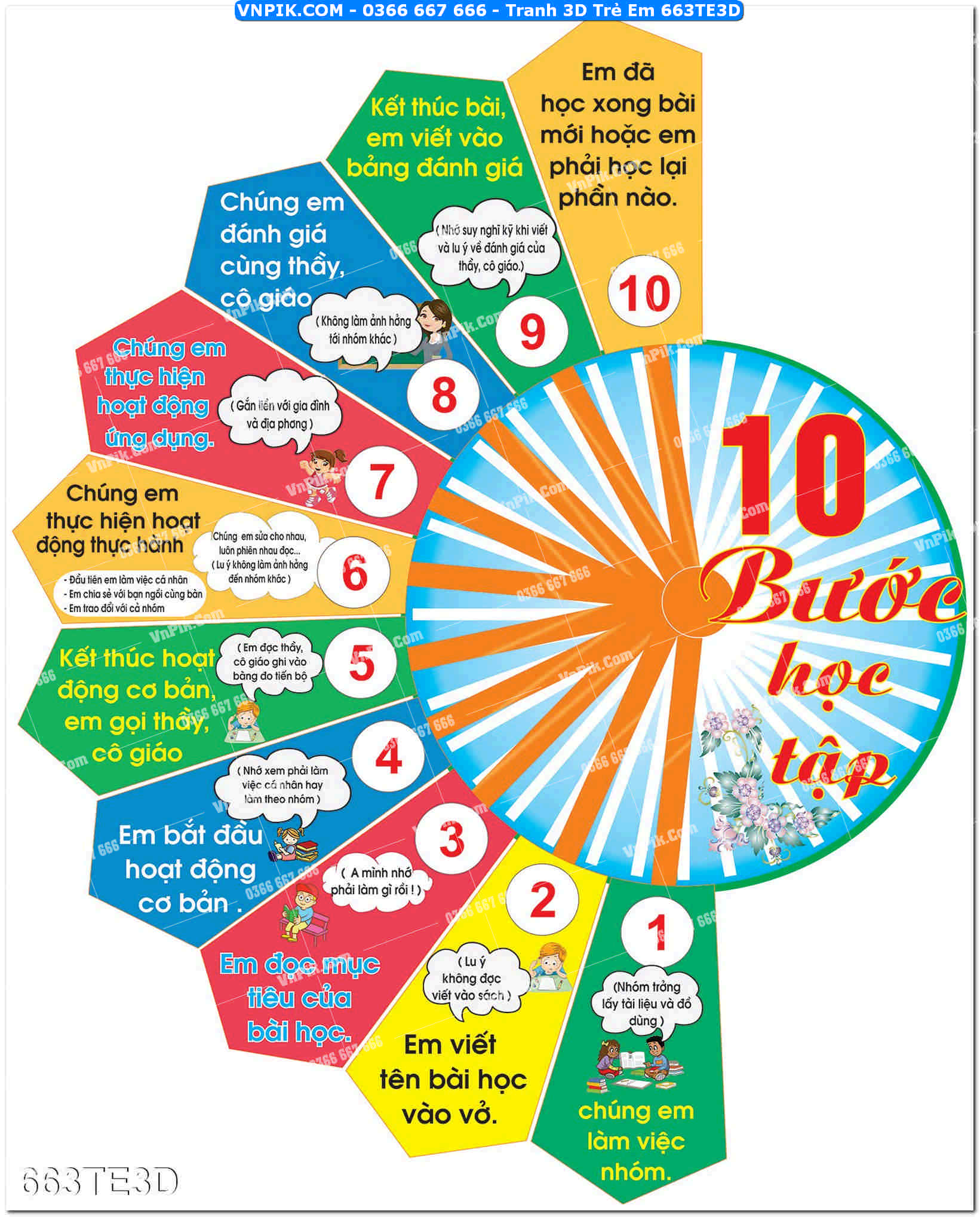 Tranh 3D Trẻ Em 663TE3D