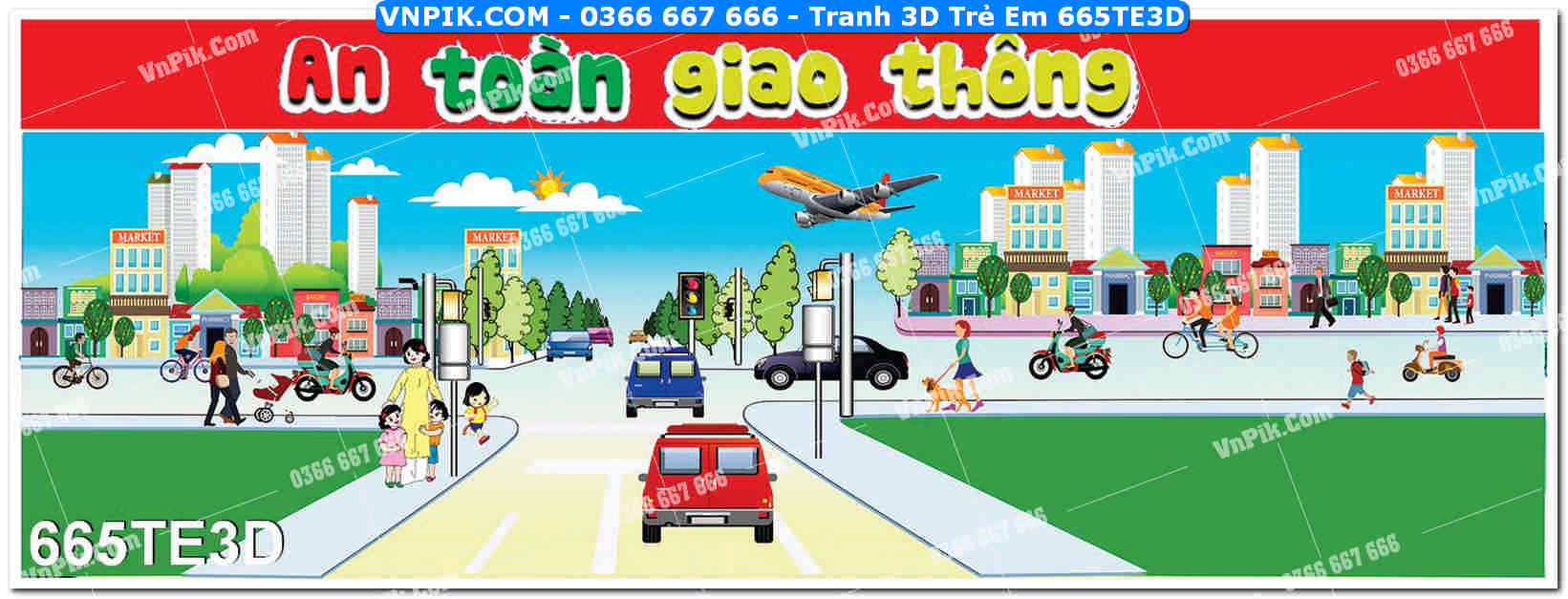 Tranh 3D Trẻ Em 665TE3D