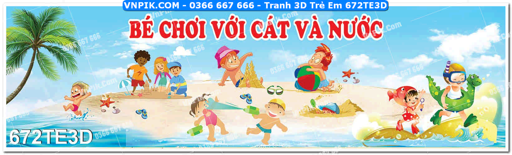 Tranh 3D Trẻ Em 672TE3D