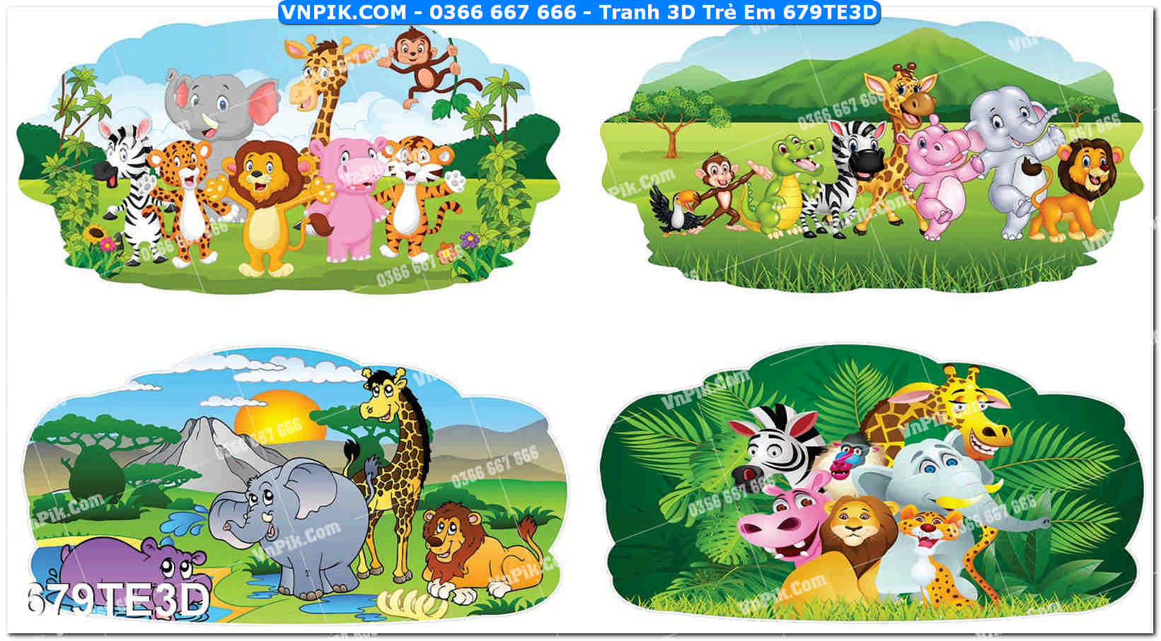 Tranh 3D Trẻ Em 679TE3D