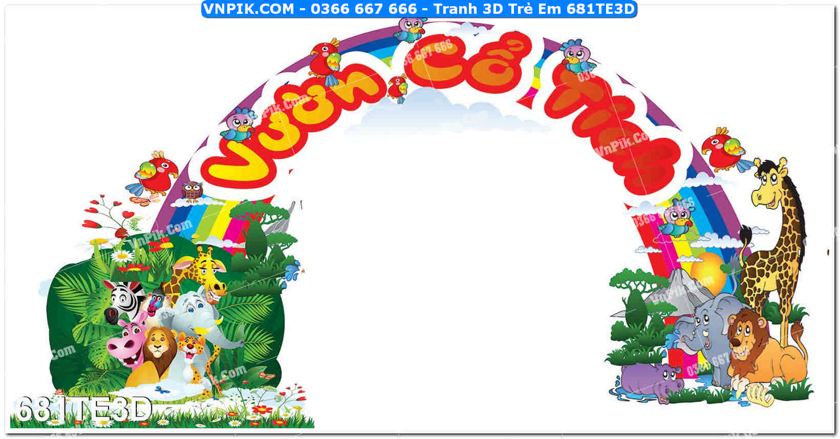 Tranh 3D Trẻ Em 681TE3D