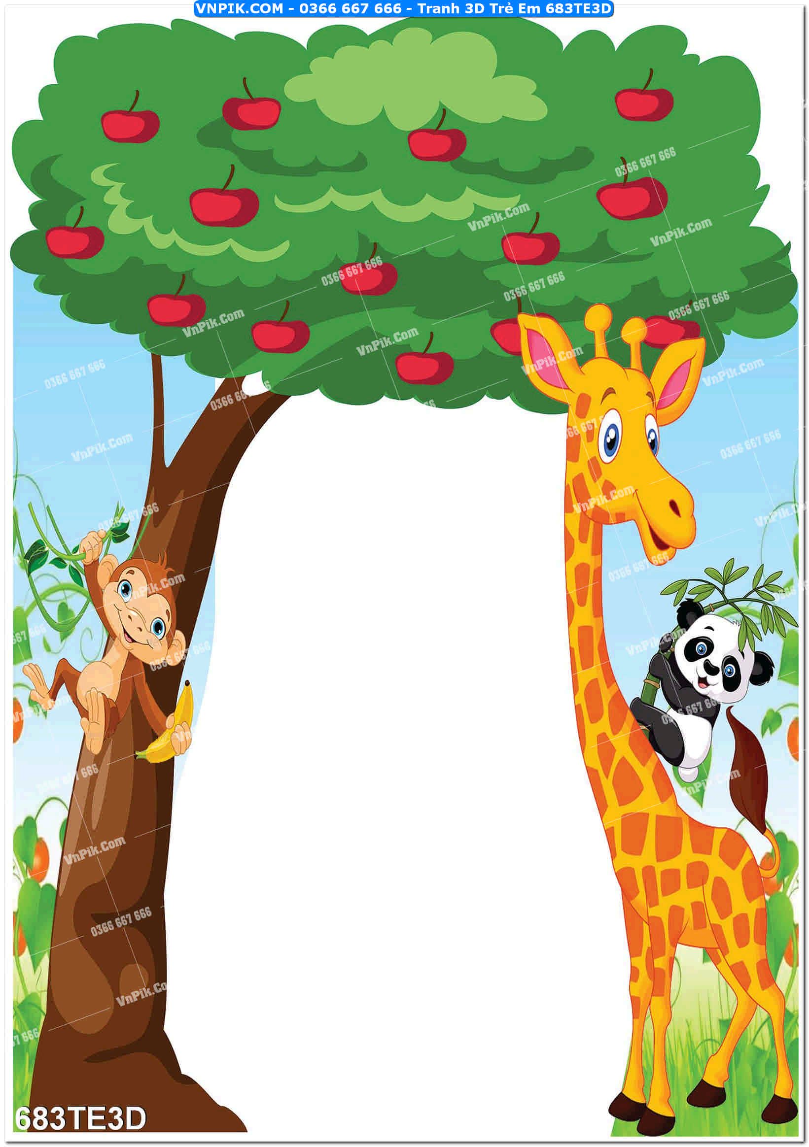 Tranh 3D Trẻ Em 683TE3D