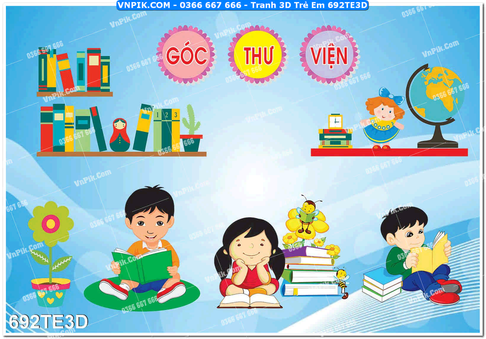 Tranh 3D Trẻ Em 692TE3D