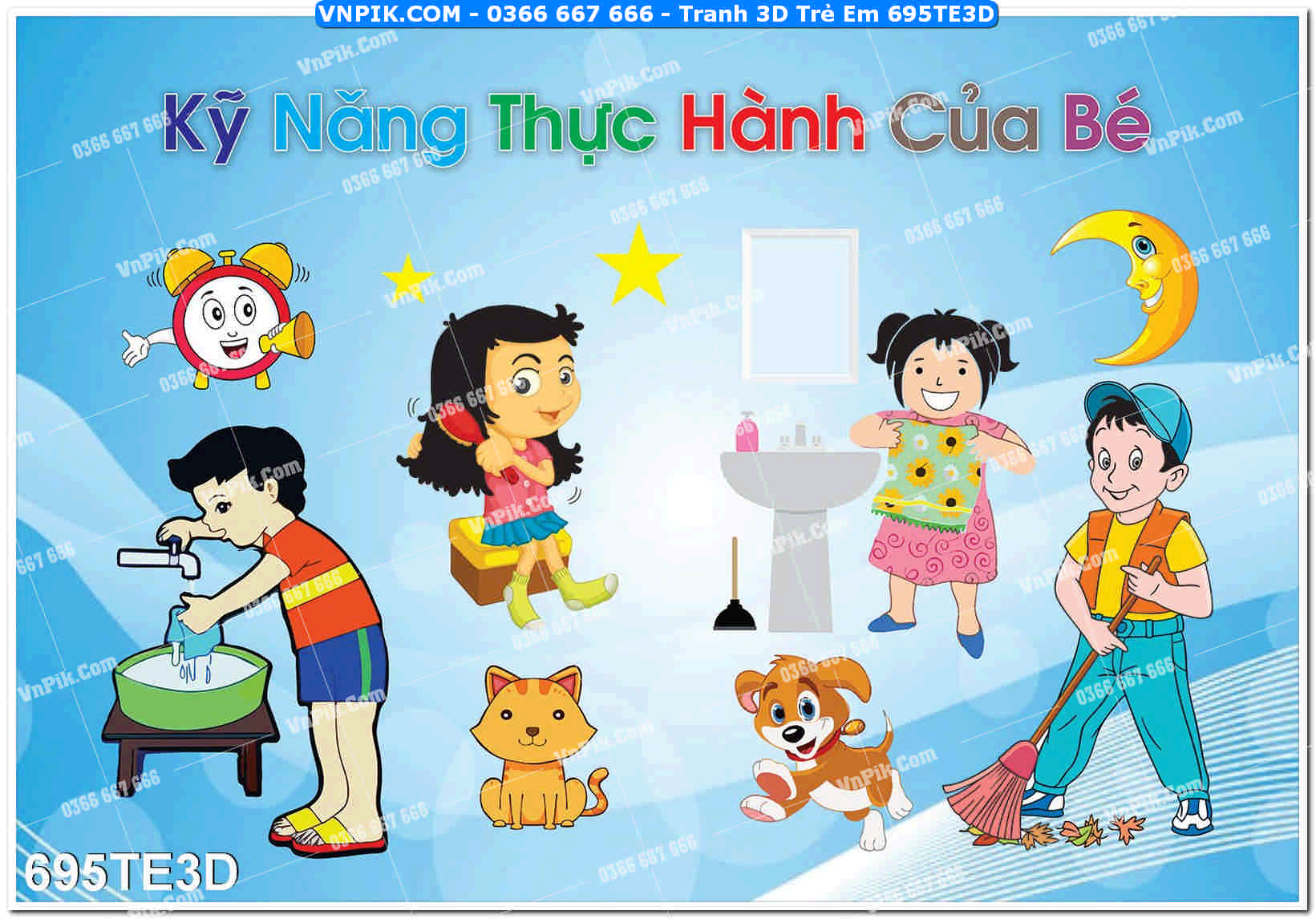 Tranh 3D Trẻ Em 695TE3D