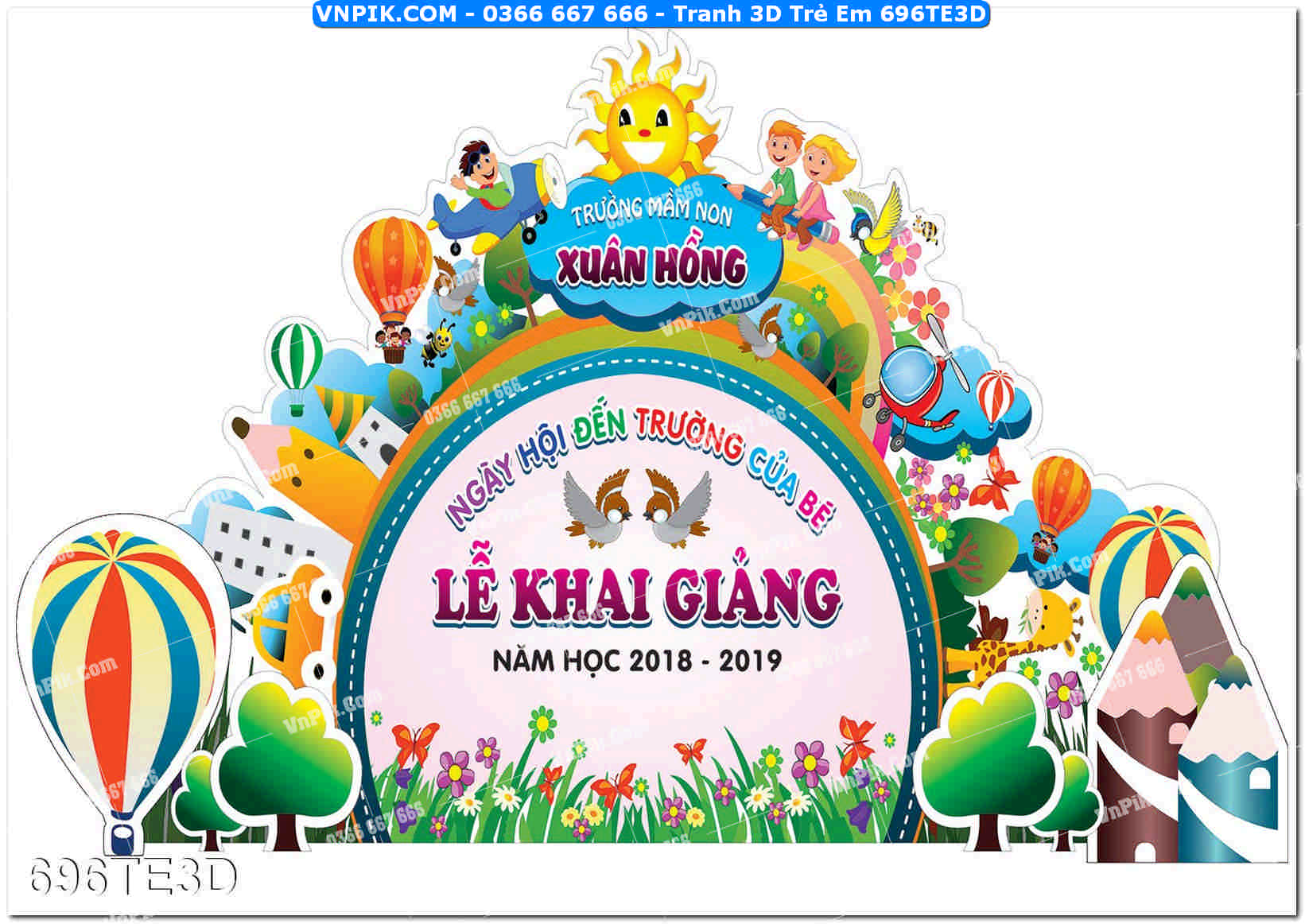 Tranh 3D Trẻ Em 696TE3D