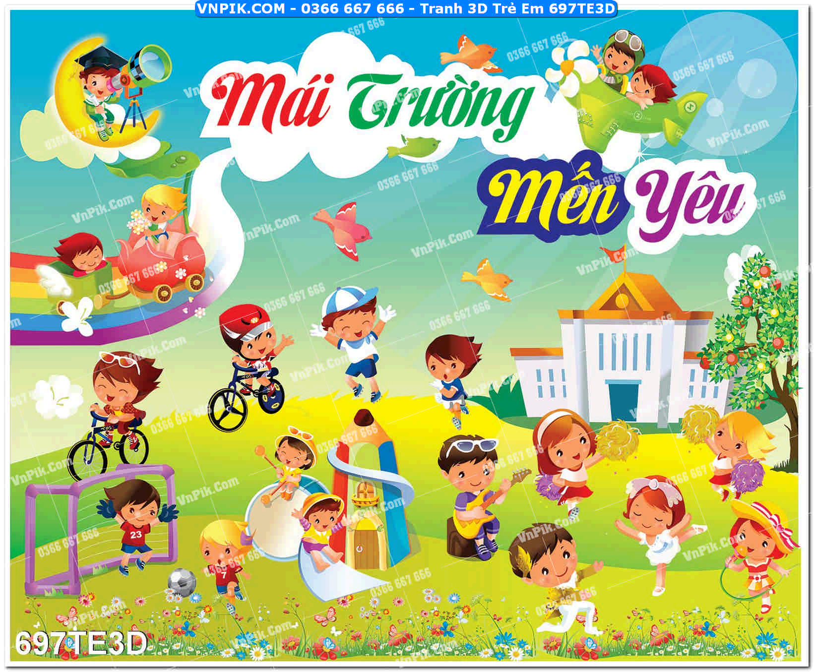 Tranh 3D Trẻ Em 697TE3D