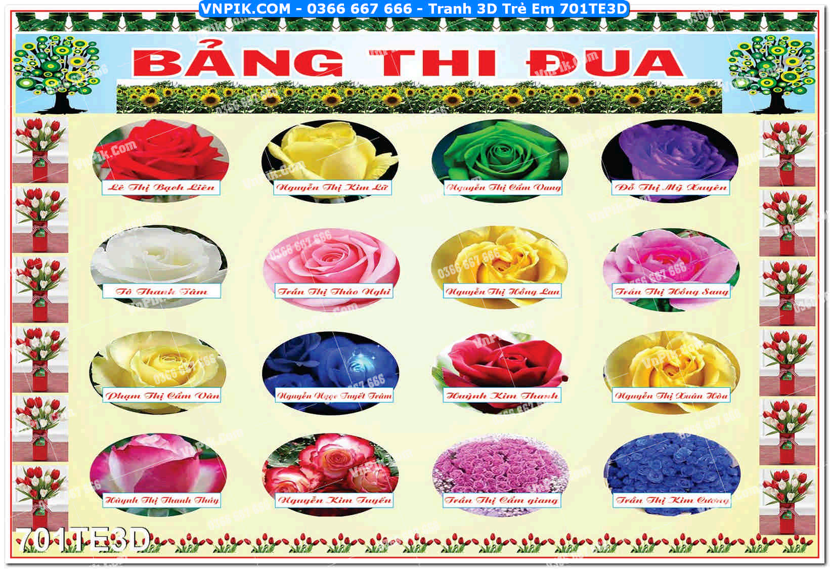 Tranh 3D Trẻ Em 701TE3D