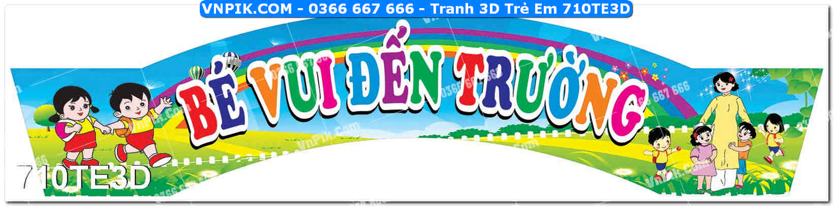 Tranh 3D Trẻ Em 710TE3D