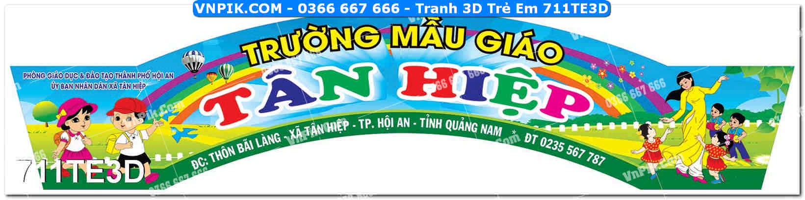 Tranh 3D Trẻ Em 711TE3D