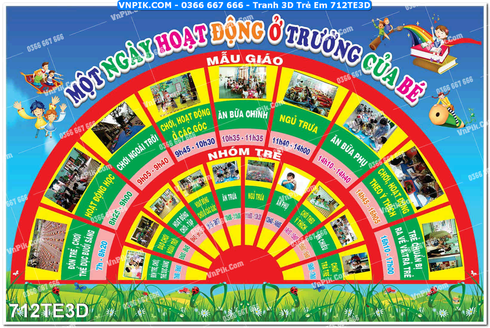Tranh 3D Trẻ Em 712TE3D