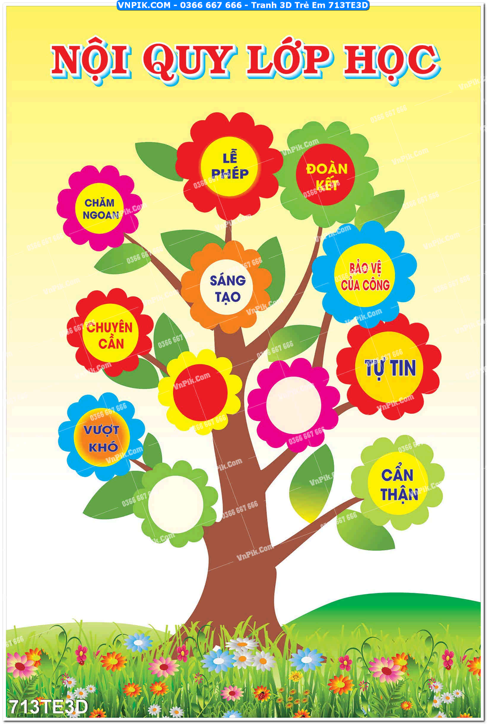 Tranh 3D Trẻ Em 713TE3D