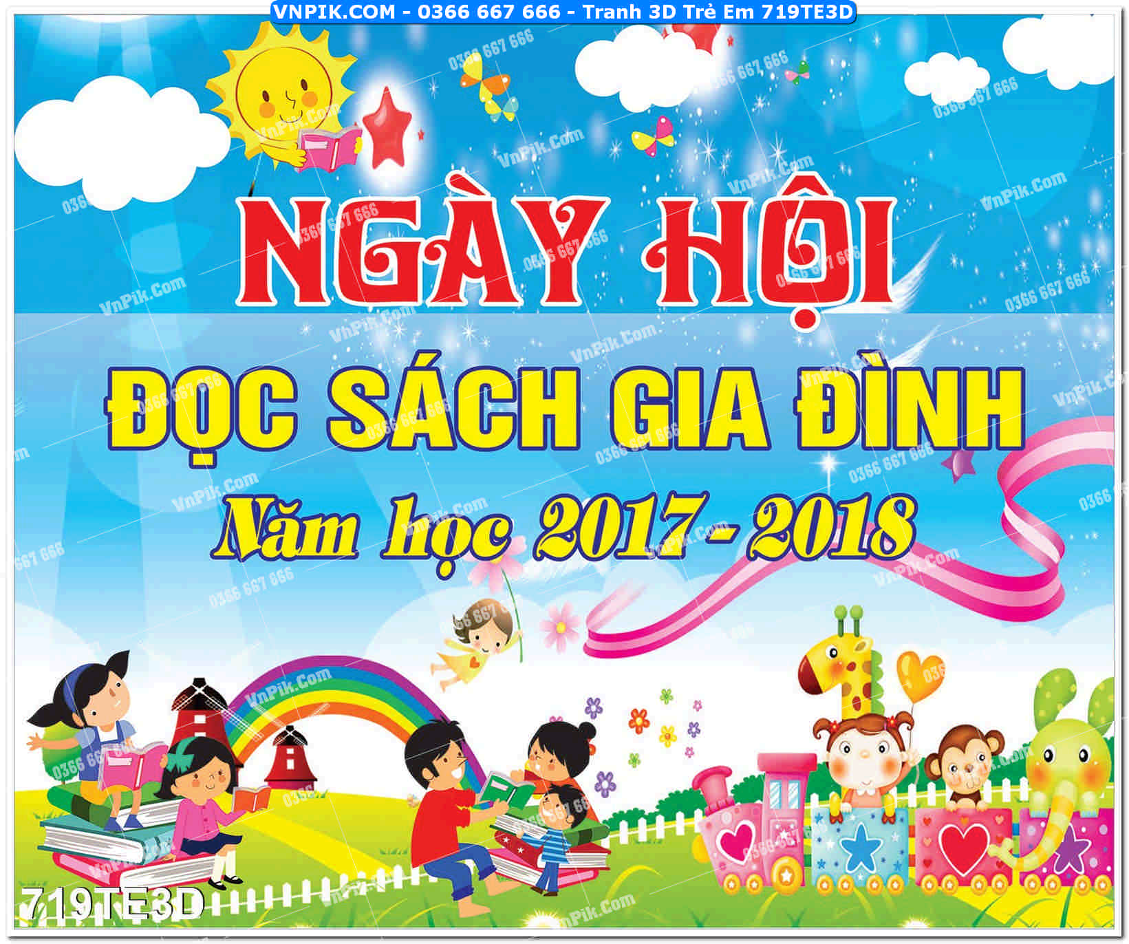 Tranh 3D Trẻ Em 719TE3D