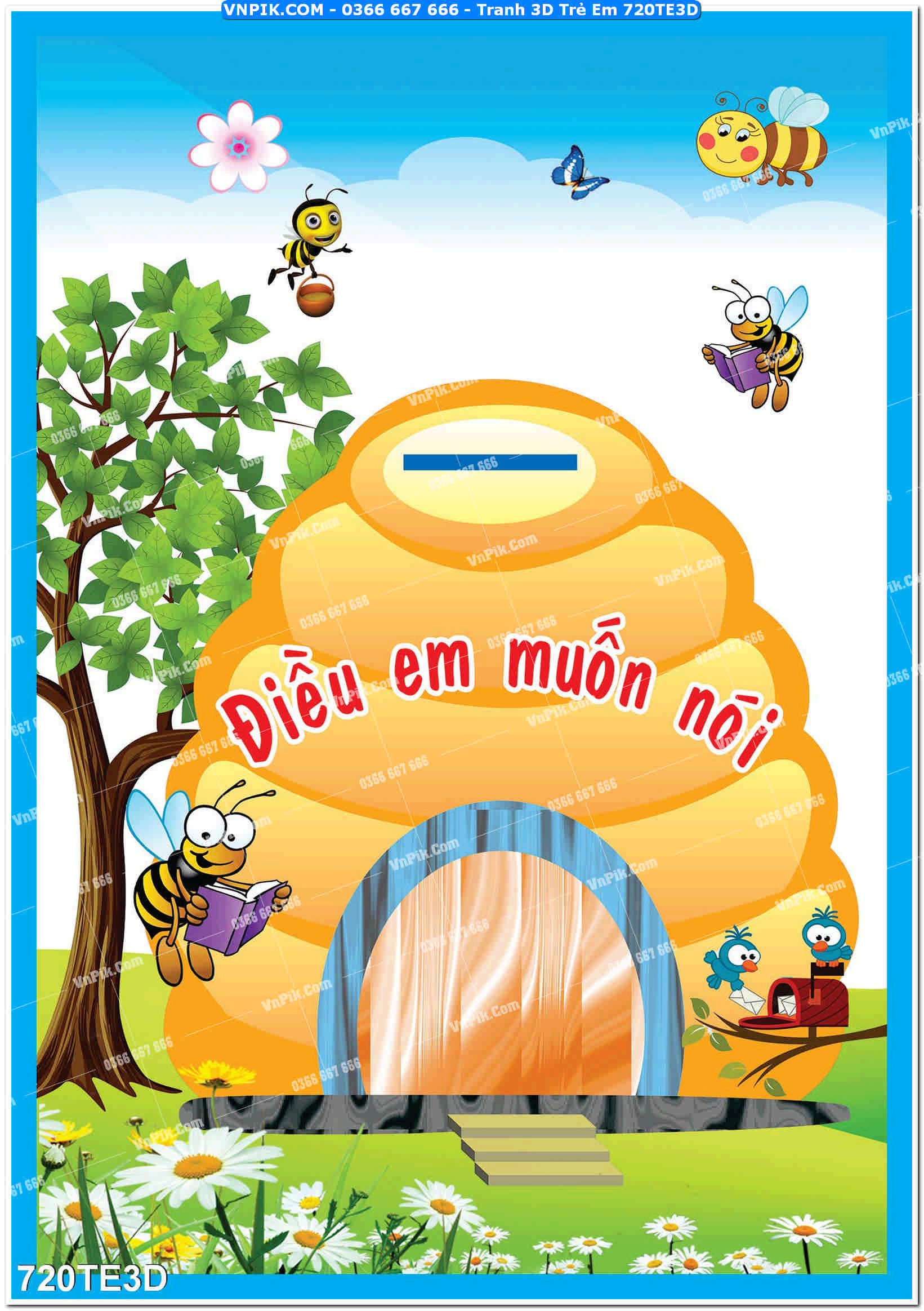 Tranh 3D Trẻ Em 720TE3D