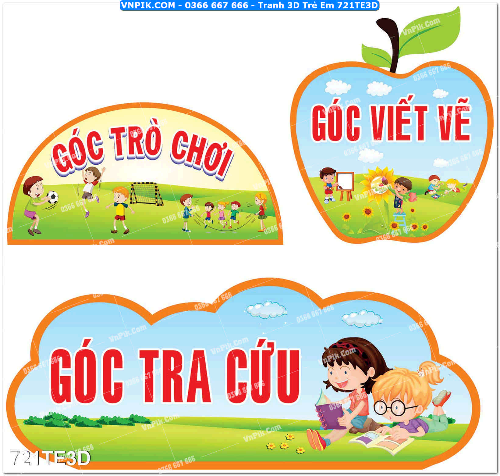 Tranh 3D Trẻ Em 721TE3D