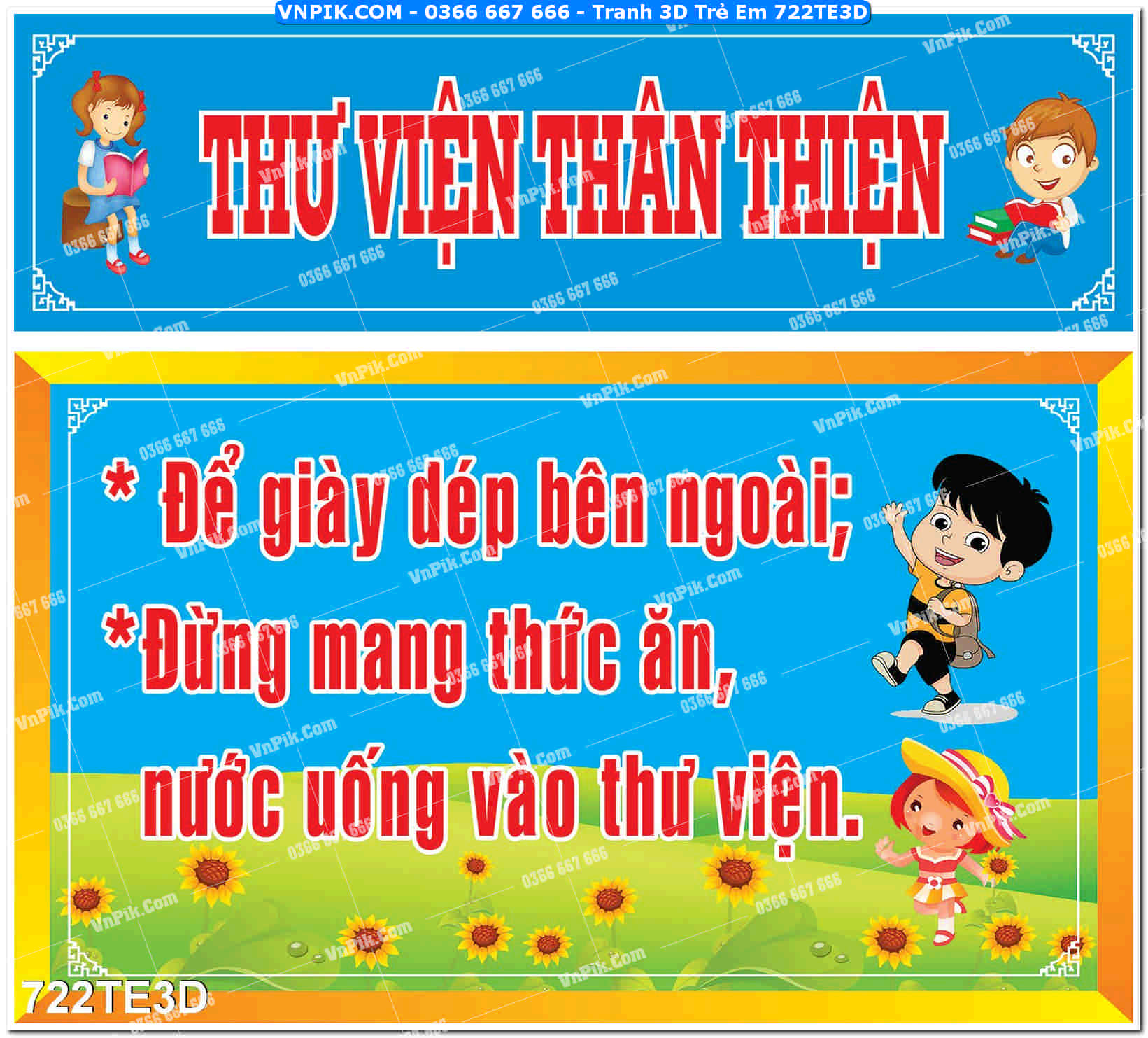 Tranh 3D Trẻ Em 722TE3D