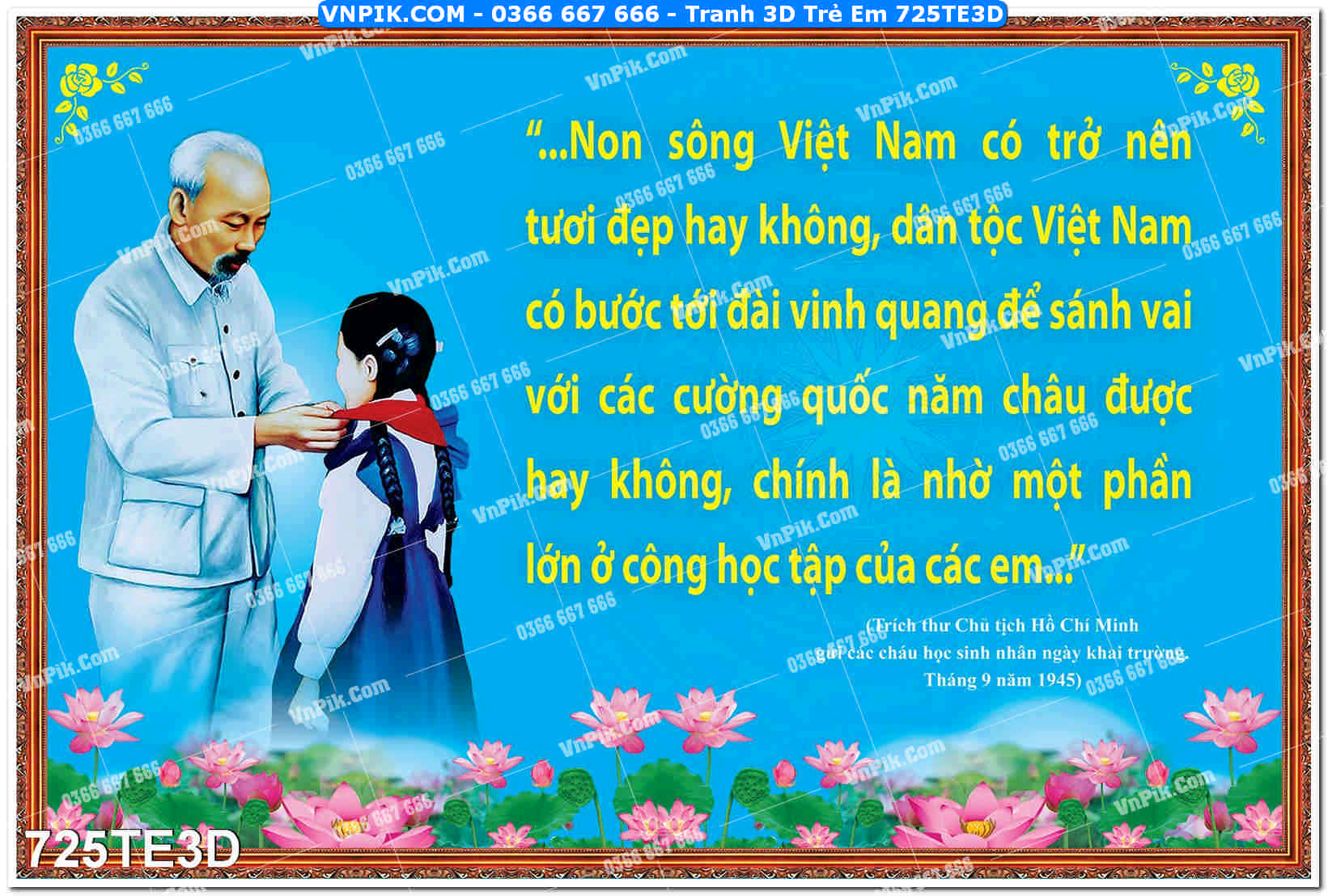 Tranh 3D Trẻ Em 725TE3D