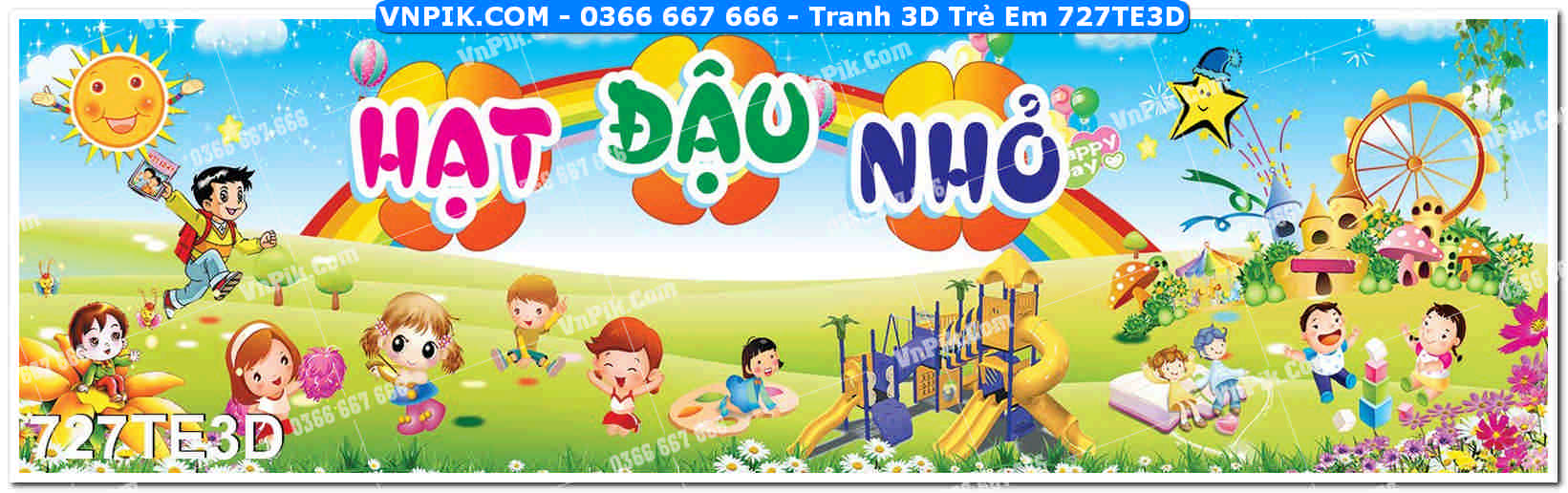 Tranh 3D Trẻ Em 727TE3D