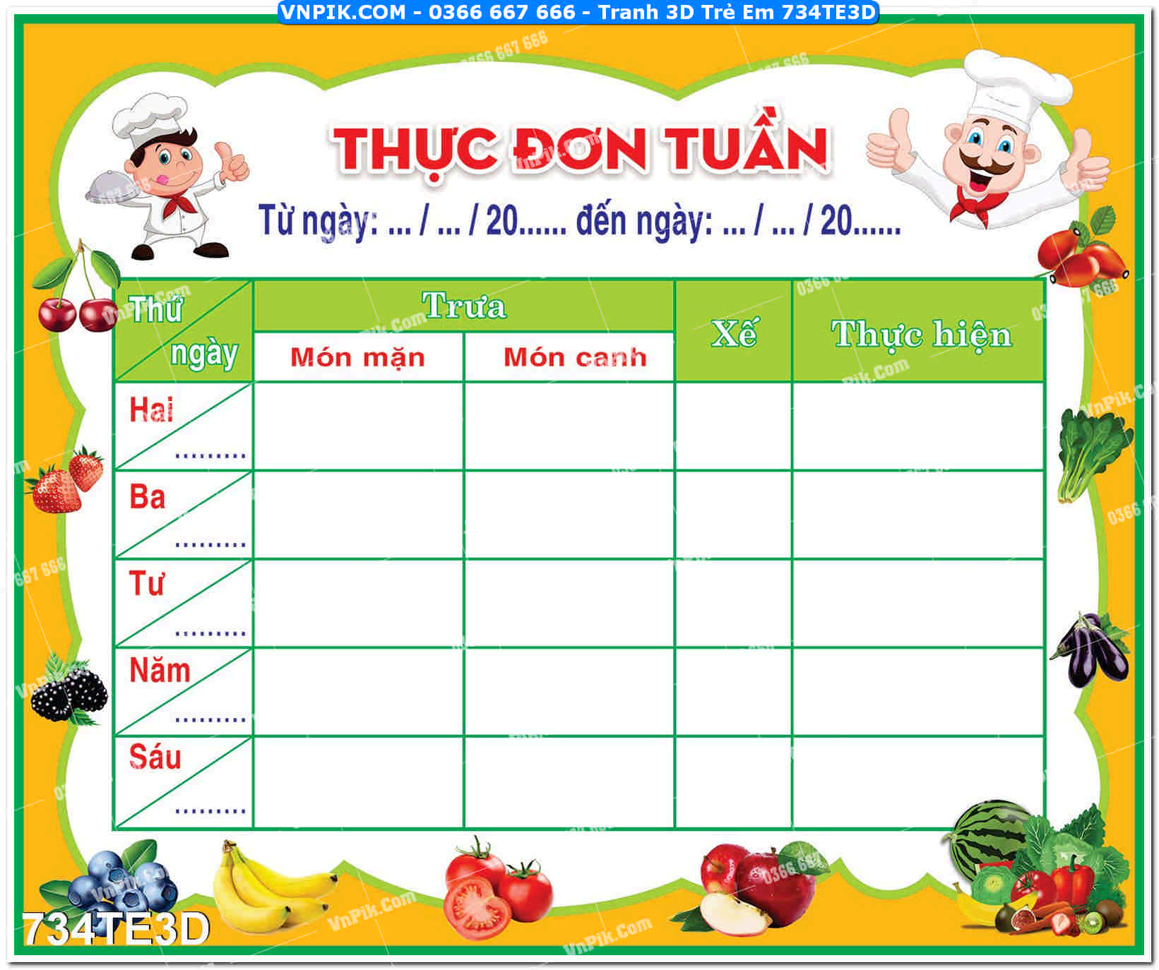 Tranh 3D Trẻ Em 734TE3D