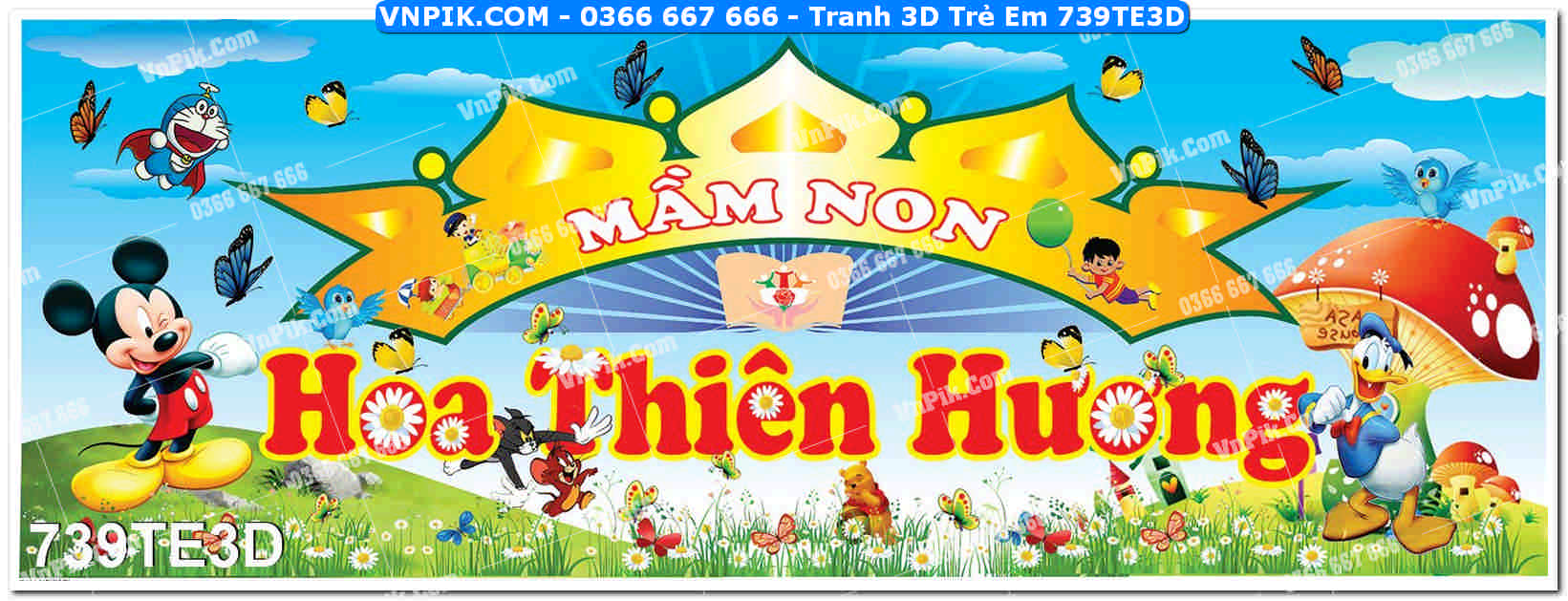Tranh 3D Trẻ Em 739TE3D