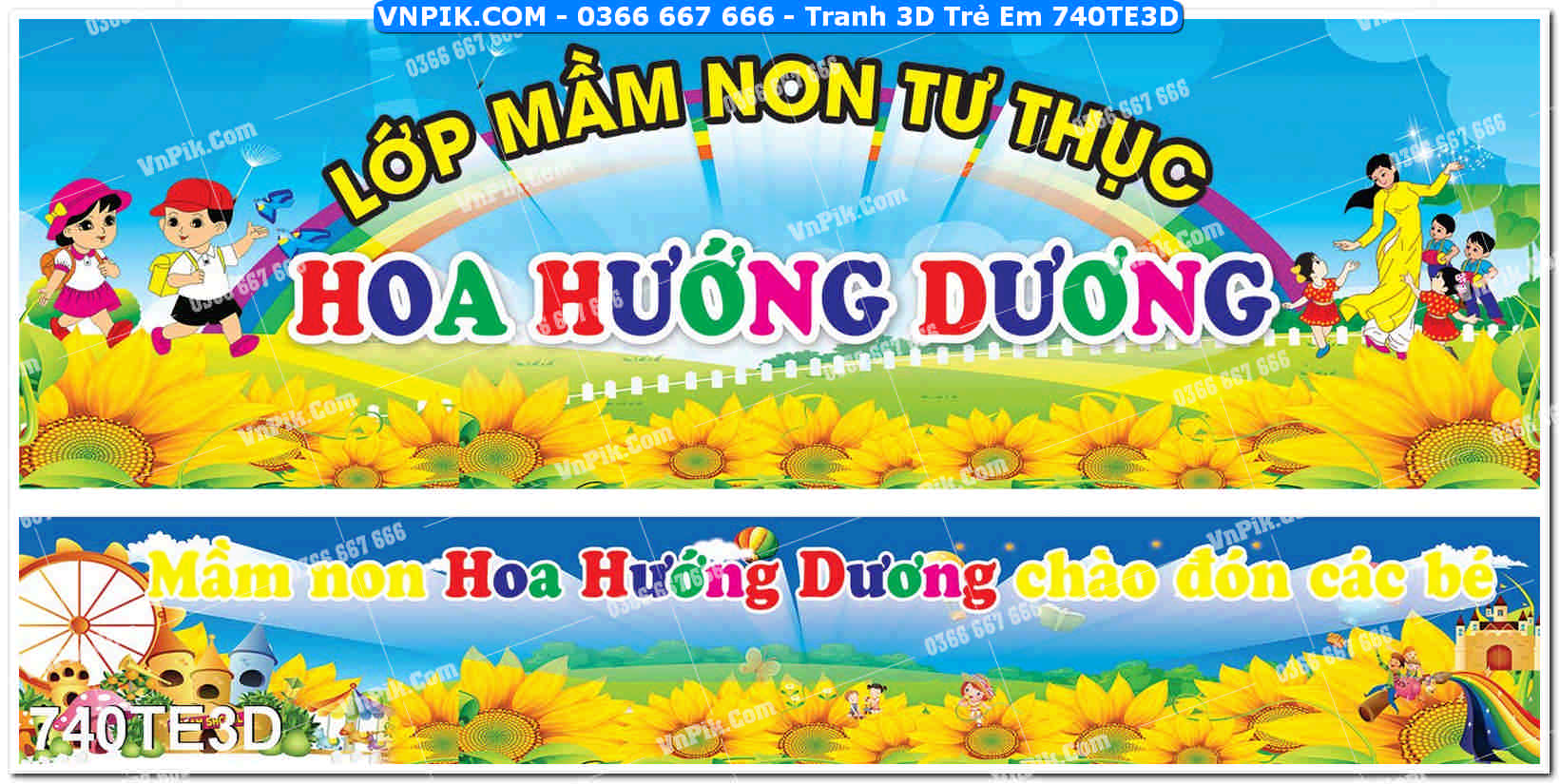 Tranh 3D Trẻ Em 740TE3D