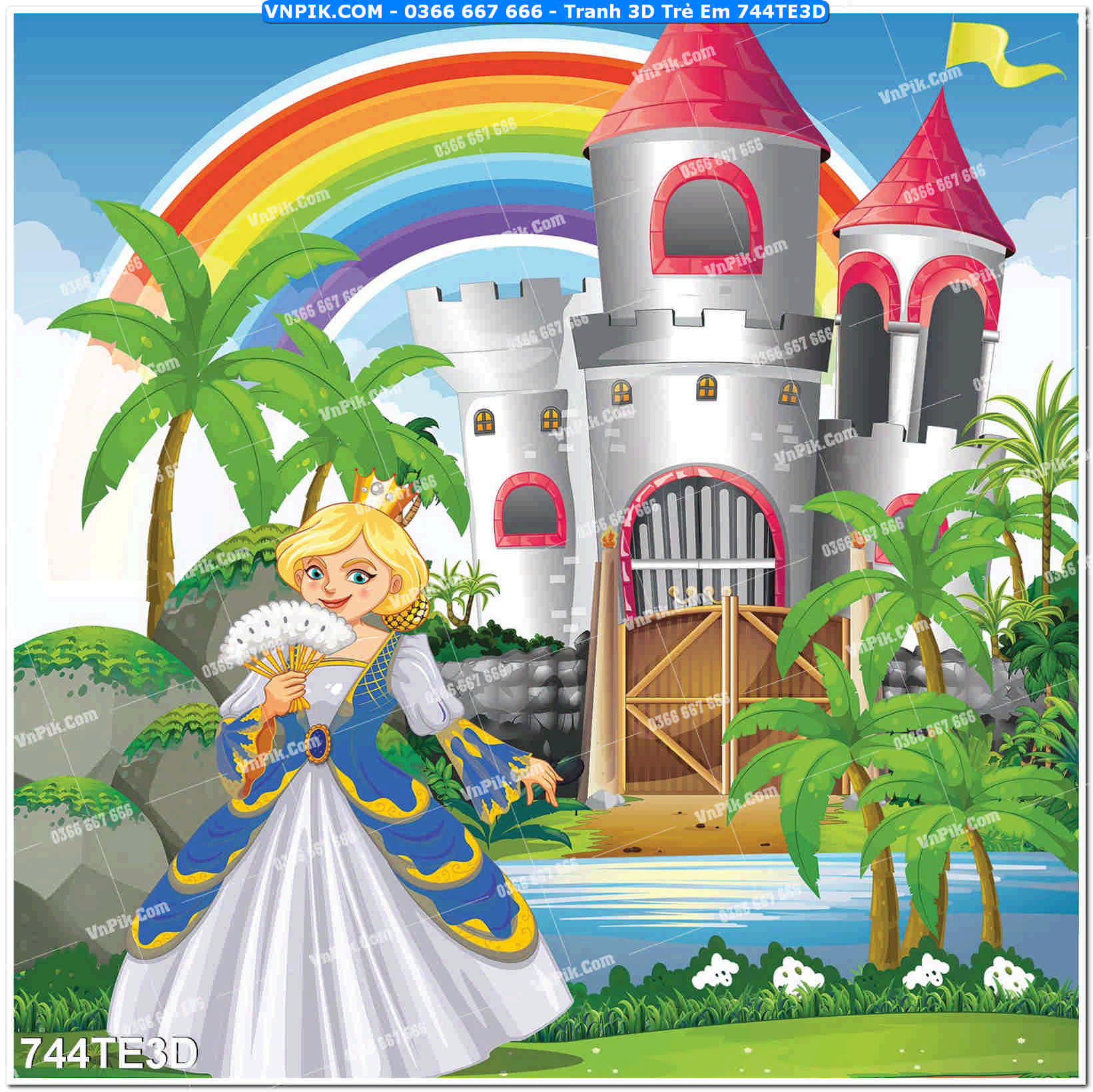 Tranh 3D Trẻ Em 744TE3D