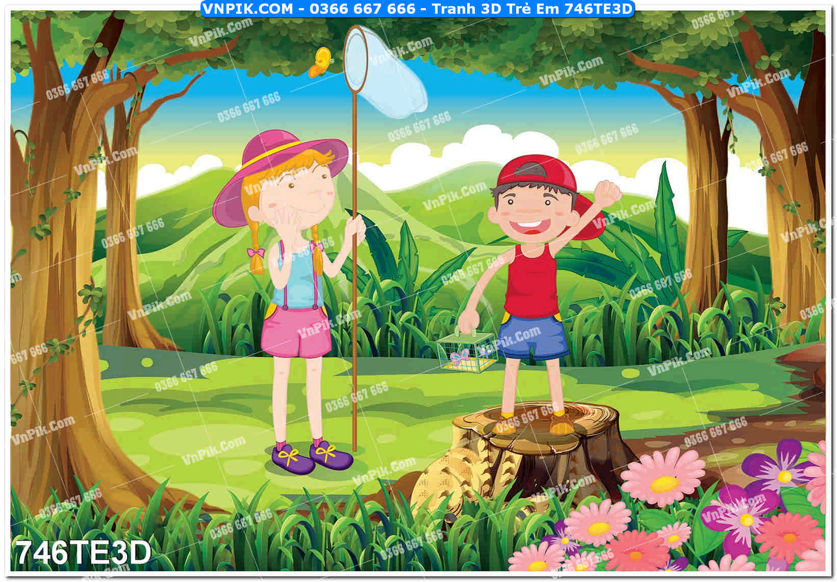 Tranh 3D Trẻ Em 746TE3D