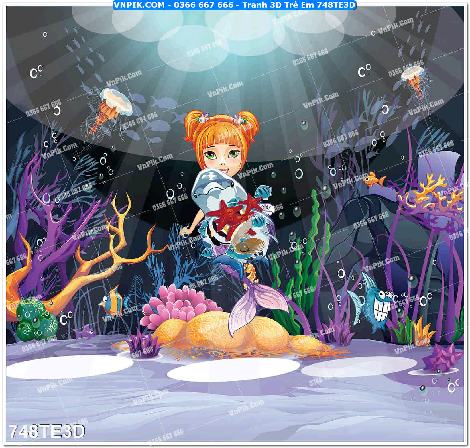 Tranh 3D Trẻ Em 748TE3D