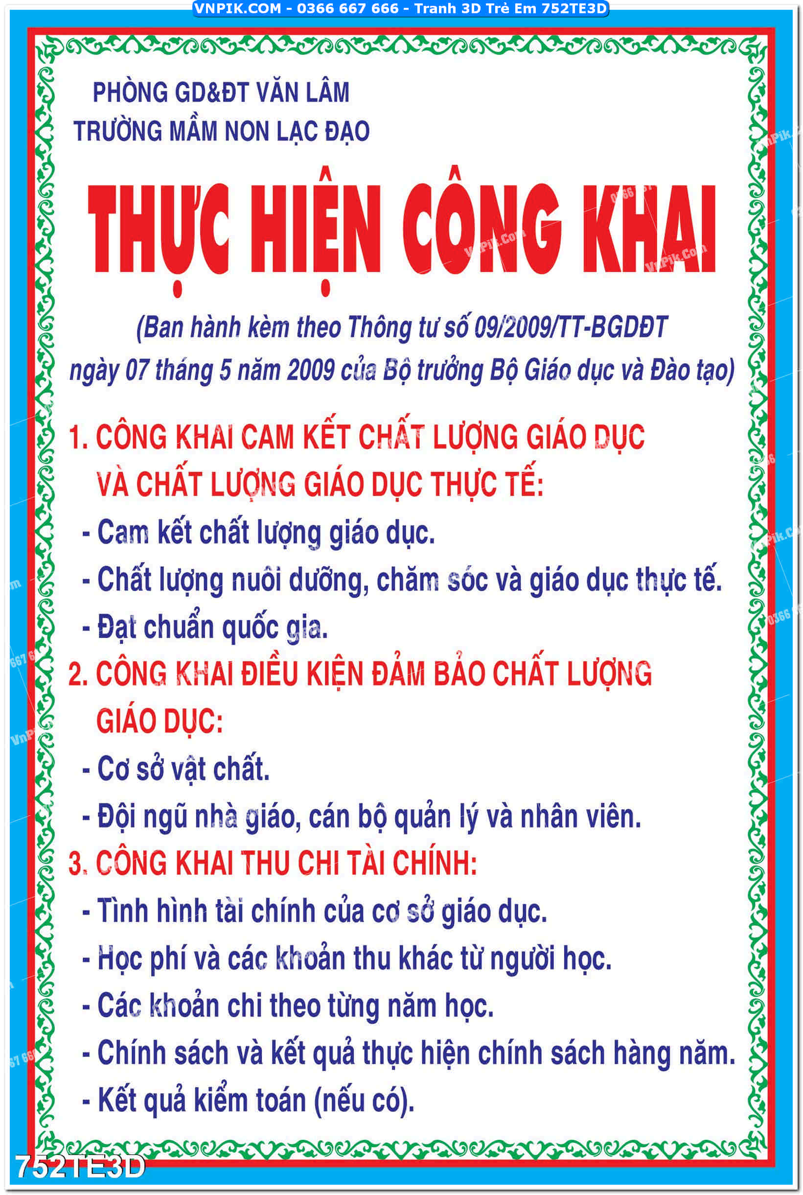 Tranh 3D Trẻ Em 752TE3D