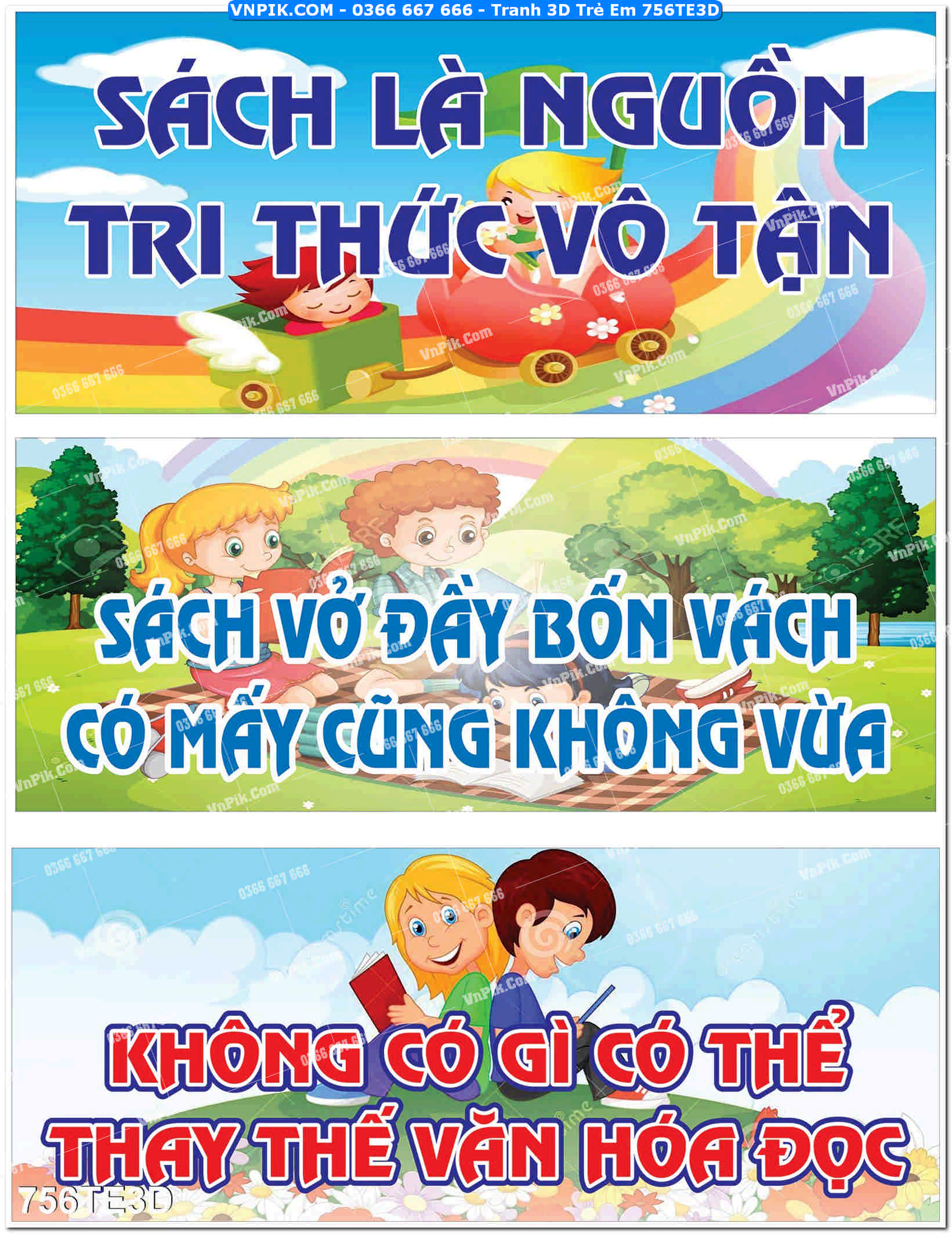 Tranh 3D Trẻ Em 756TE3D