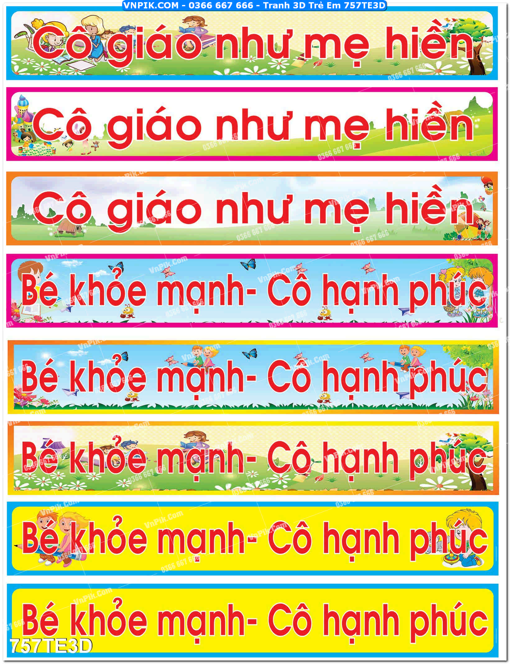 Tranh 3D Trẻ Em 757TE3D