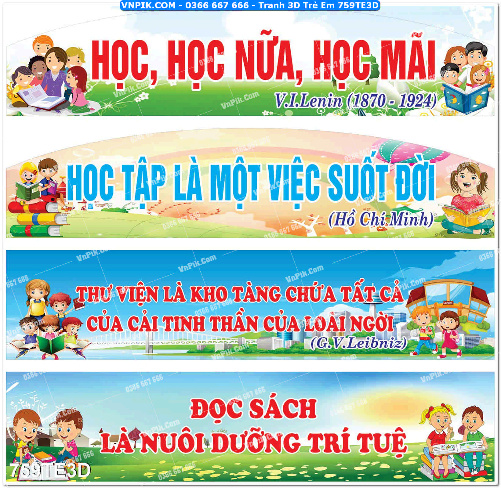 Tranh 3D Trẻ Em 759TE3D