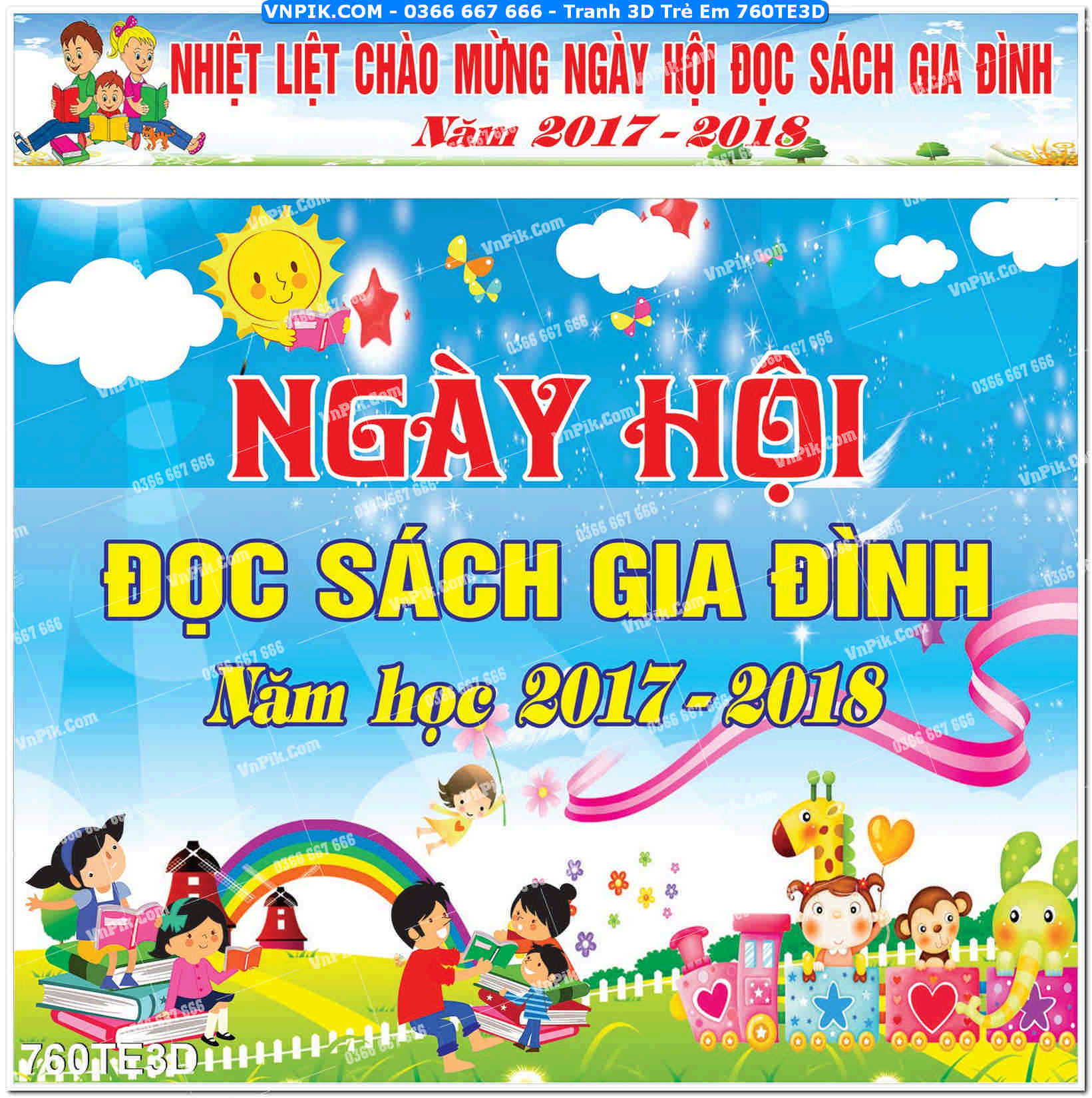 Tranh 3D Trẻ Em 760TE3D