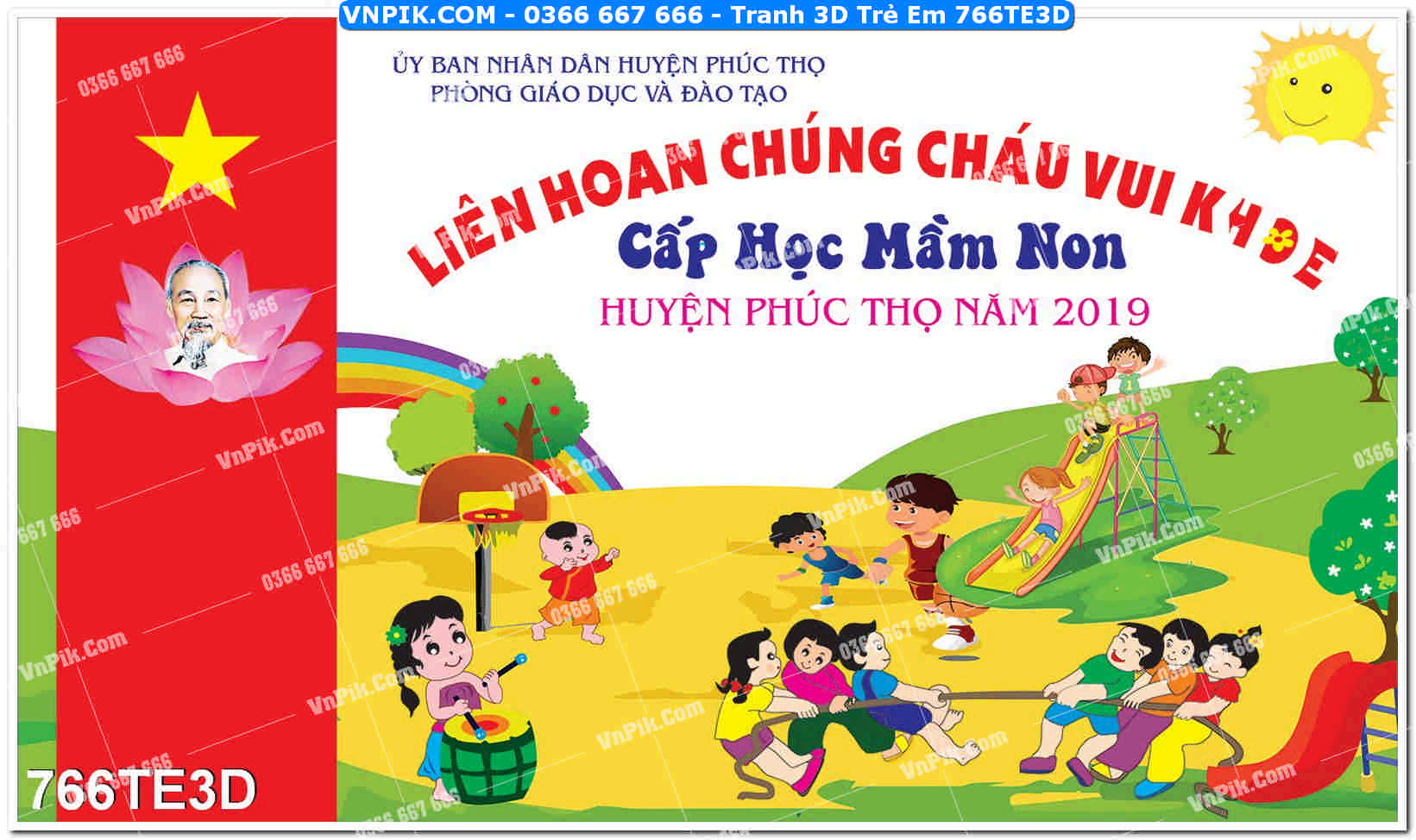 Tranh 3D Trẻ Em 766TE3D