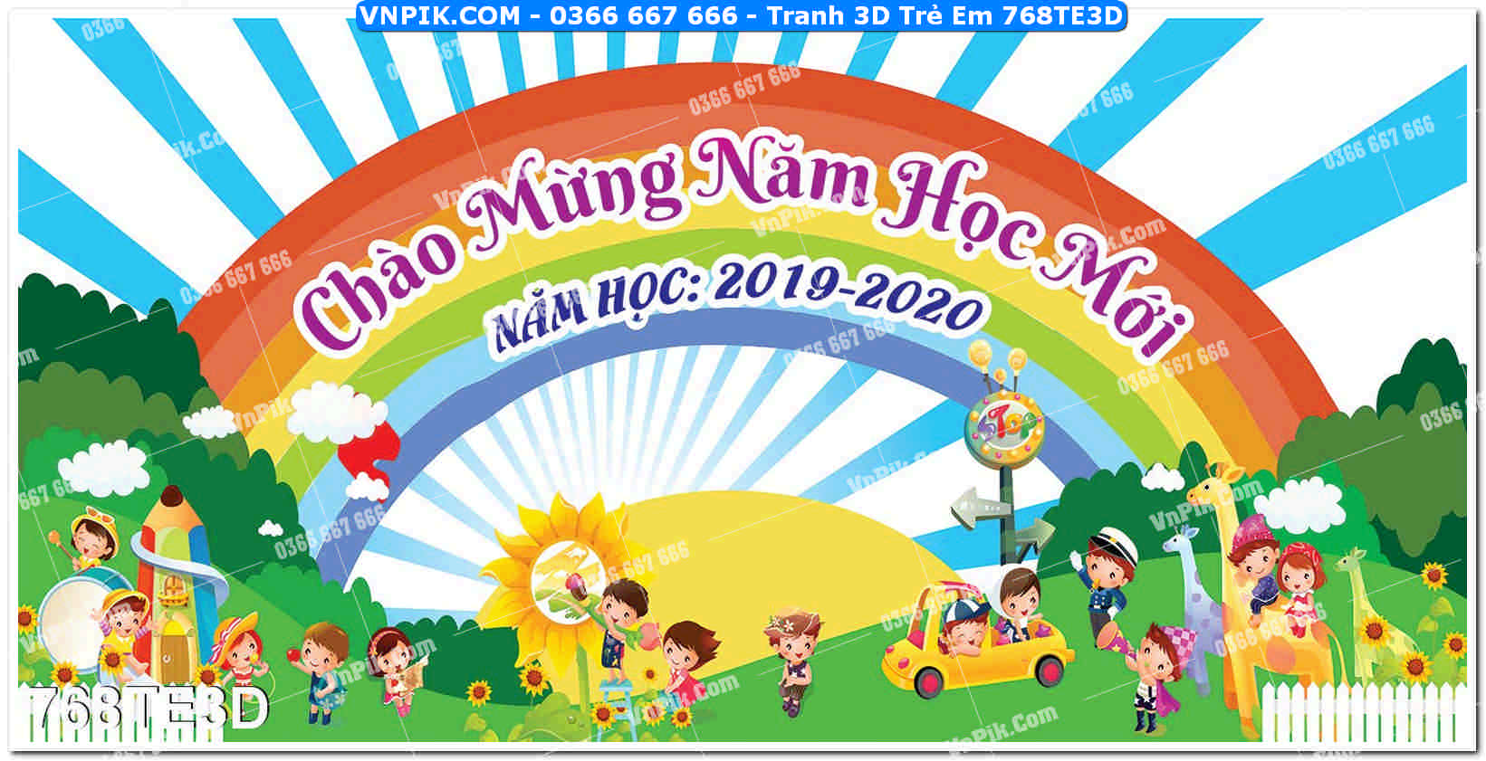 Tranh 3D Trẻ Em 768TE3D