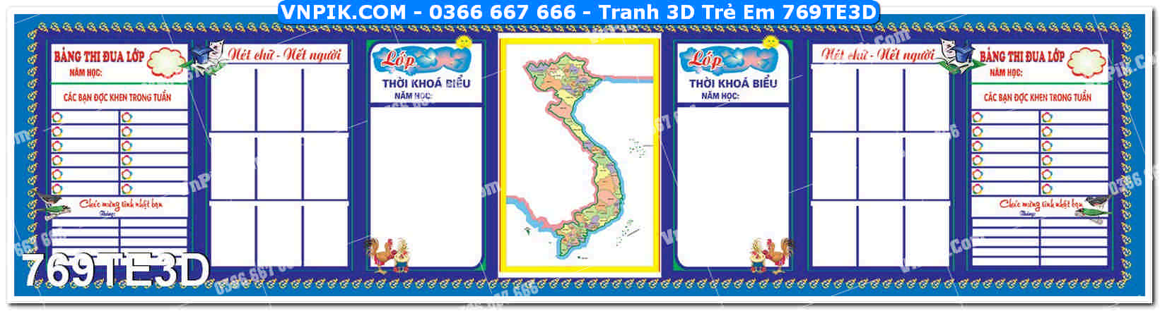 Tranh 3D Trẻ Em 769TE3D