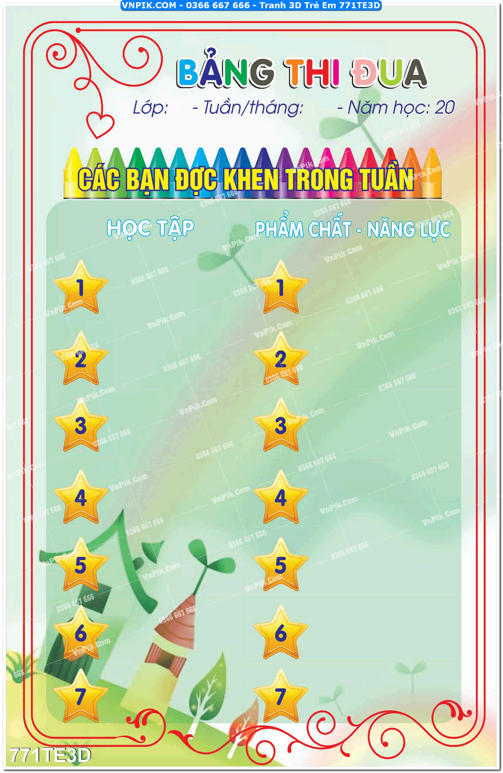 Tranh 3D Trẻ Em 771TE3D