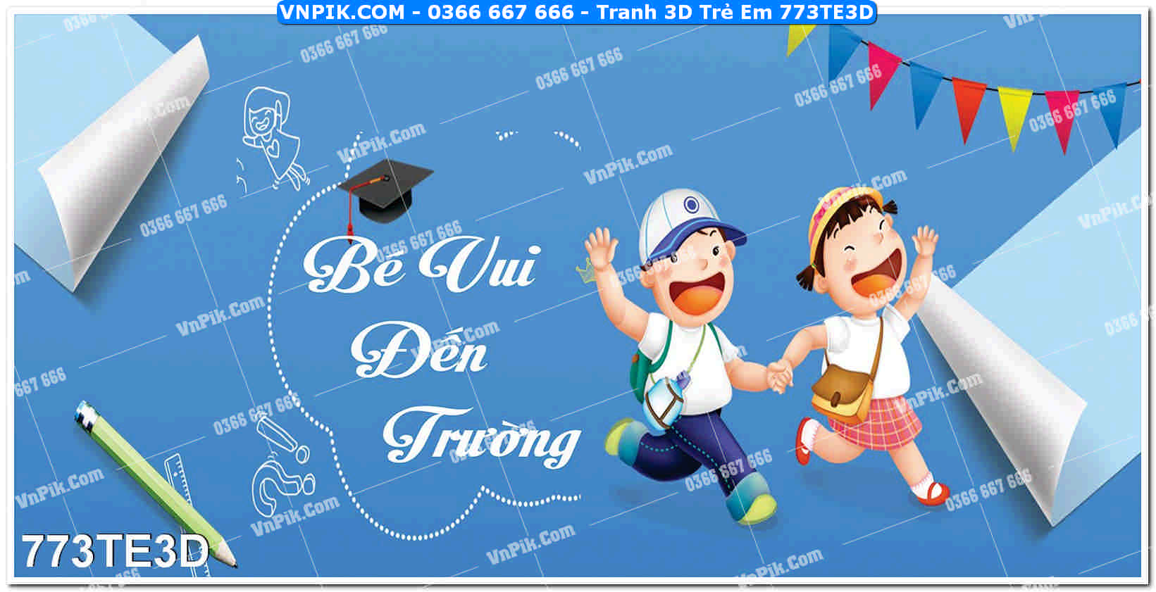Tranh 3D Trẻ Em 773TE3D