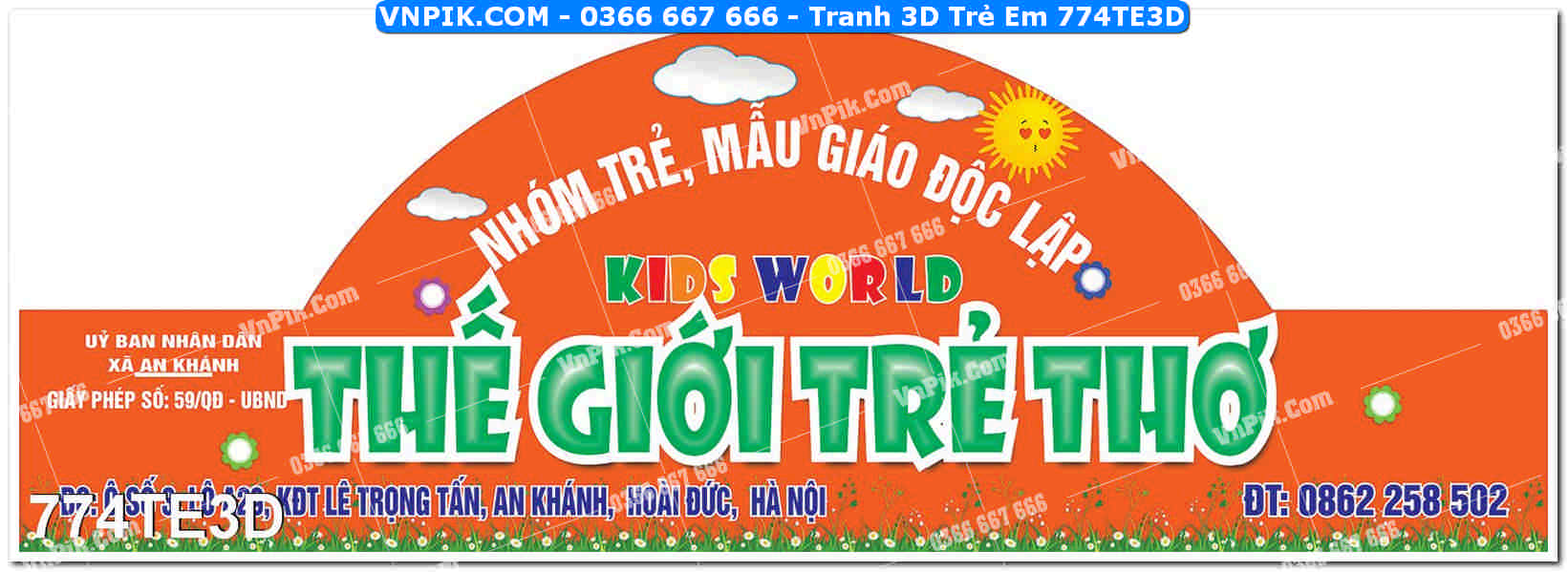Tranh 3D Trẻ Em 774TE3D