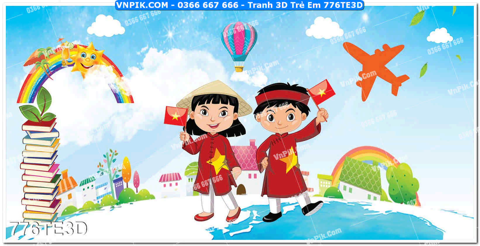 Tranh 3D Trẻ Em 776TE3D