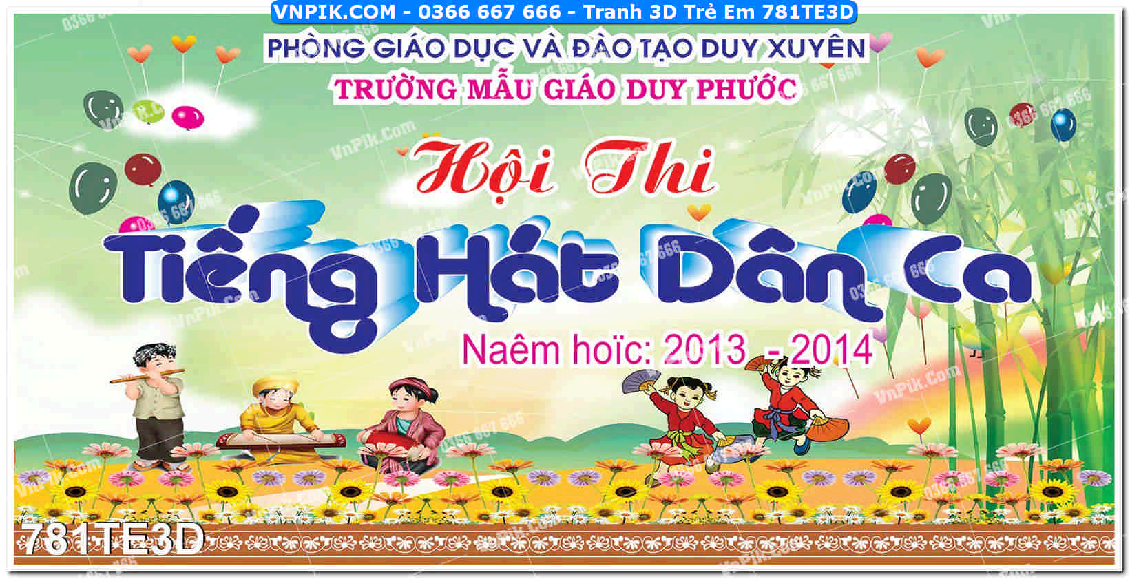 Tranh 3D Trẻ Em 781TE3D