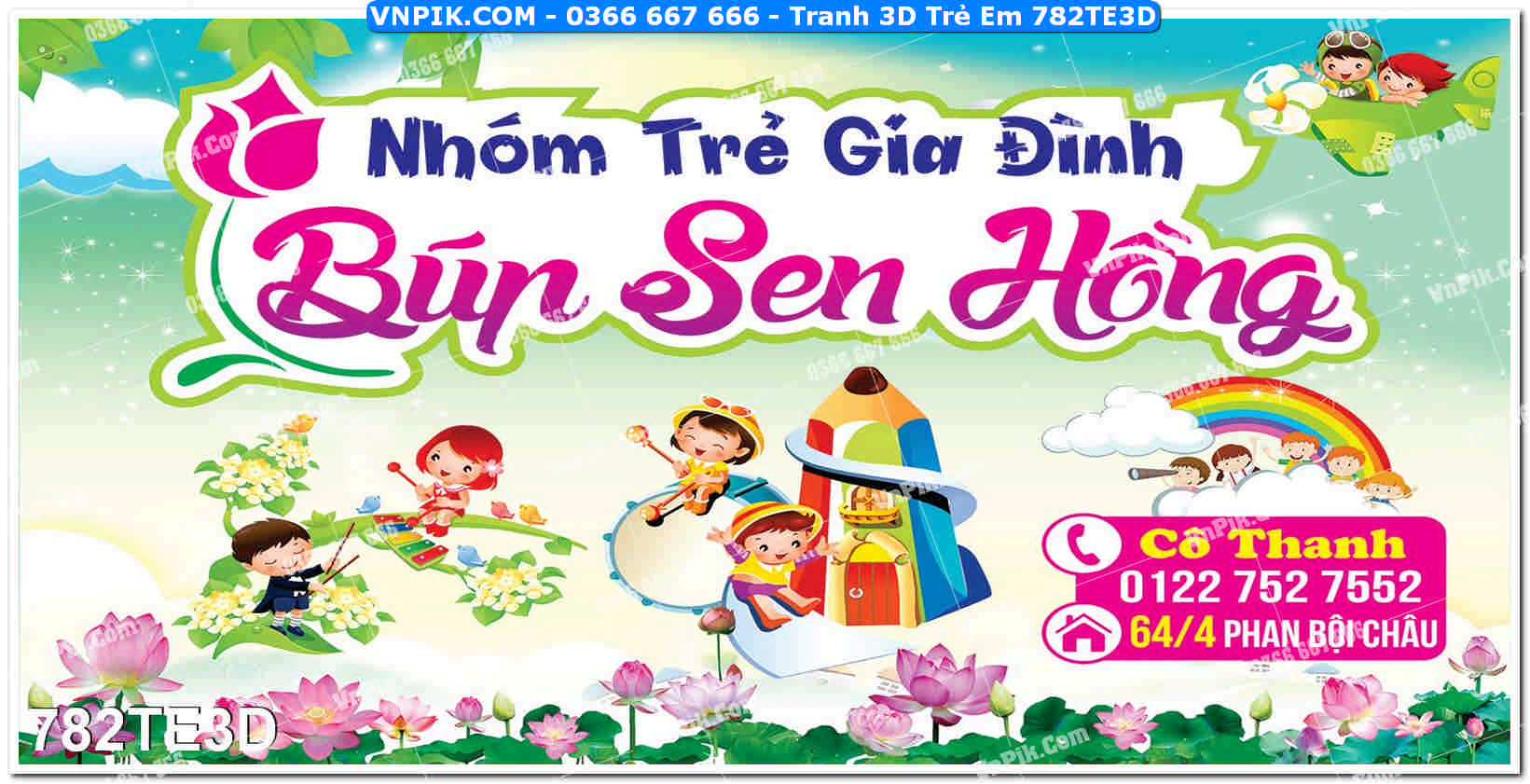 Tranh 3D Trẻ Em 782TE3D