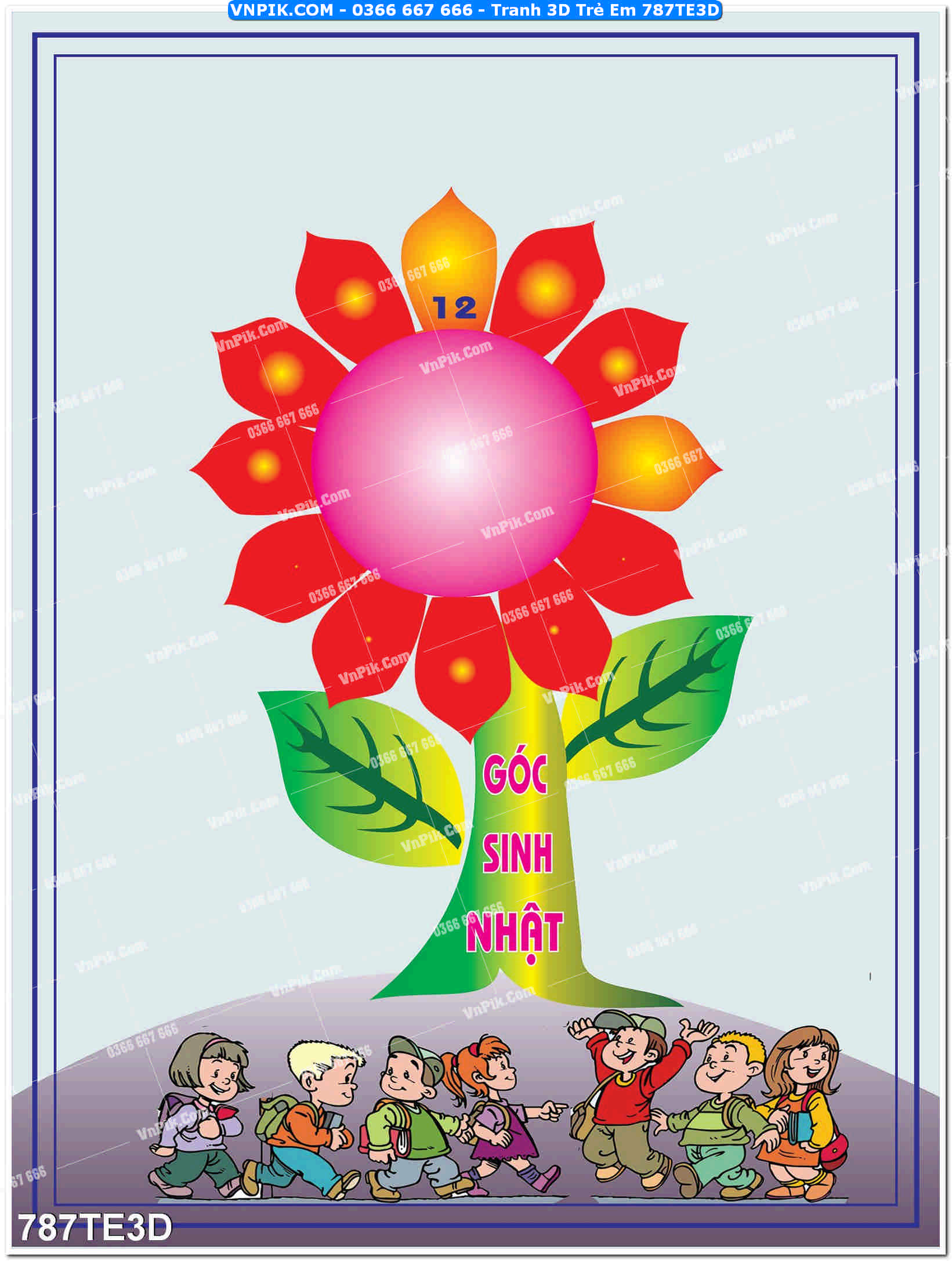 Tranh 3D Trẻ Em 787TE3D